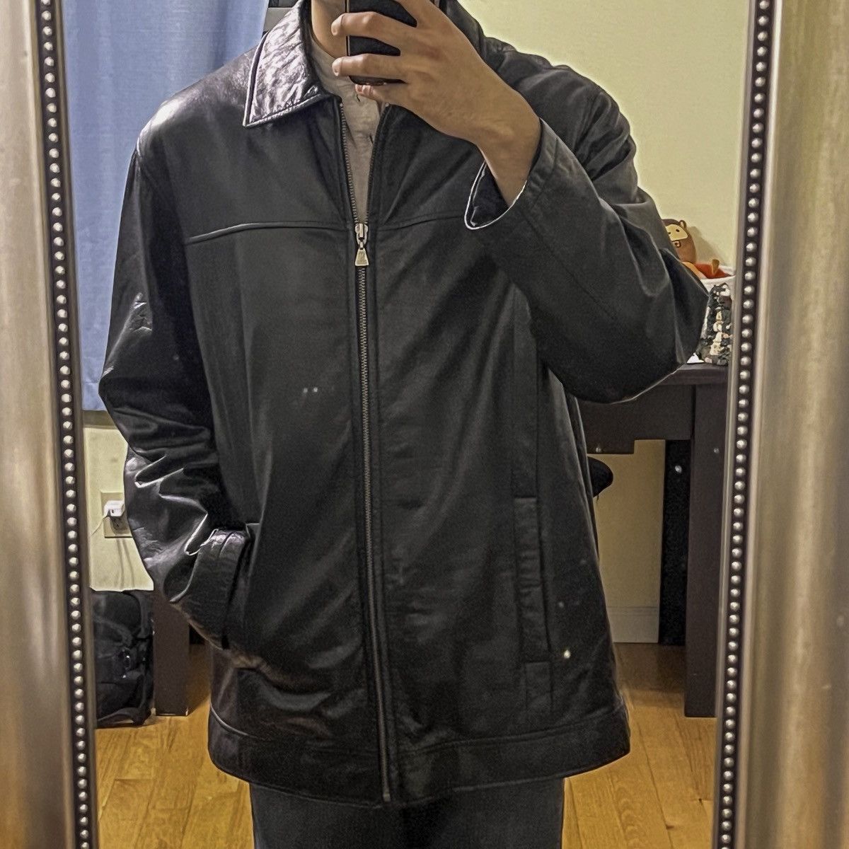 M. Julian M. Julian Wilsons Leather Zip Jacket Quilted Lined Men's L Size US L / EU 52-54 / 3 - 7 Thumbnail