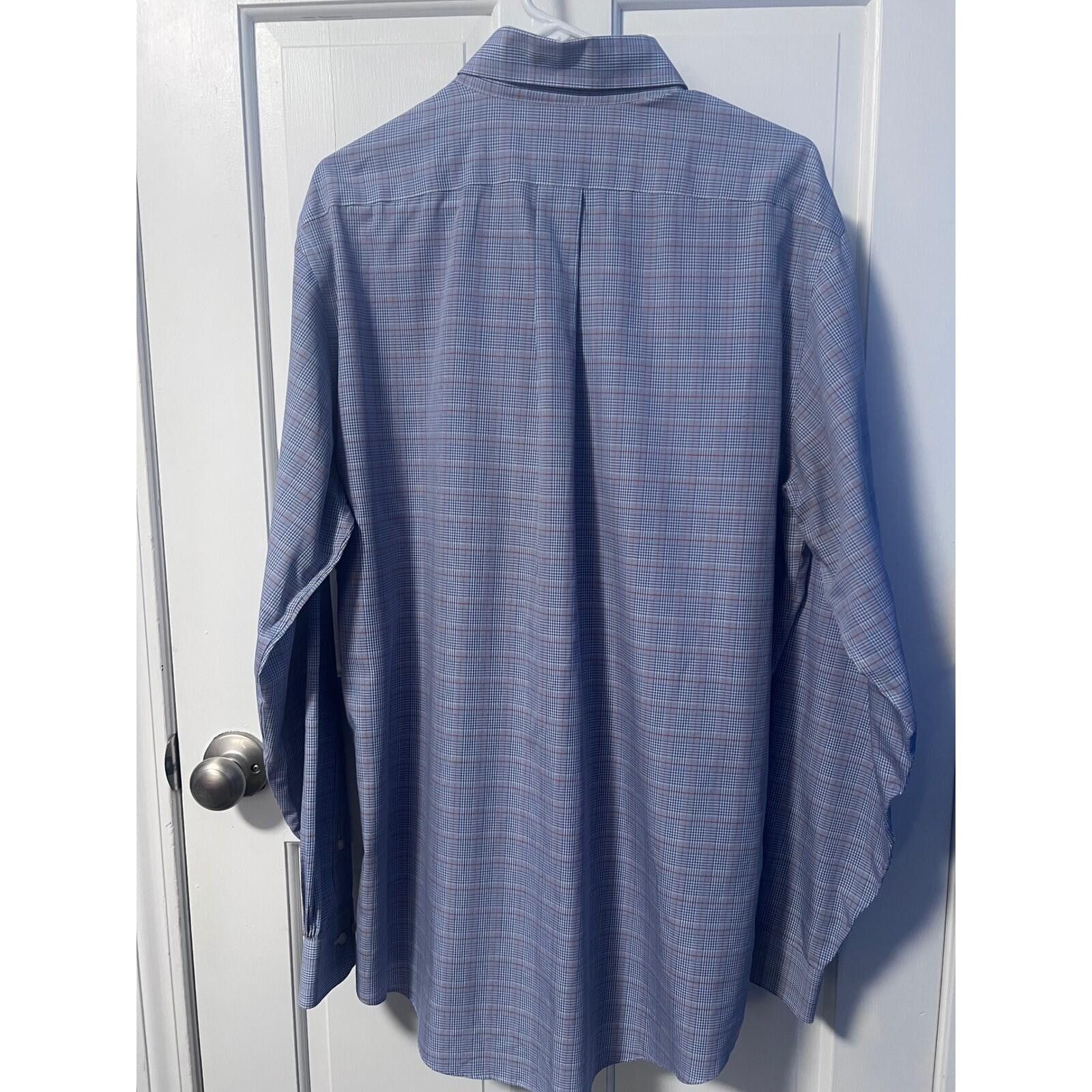 Brooks Brothers Brooks Brothers Shirt Mens 16 5/7 Blue Plaid Non-Iron 346 Size 38R - 3 Thumbnail