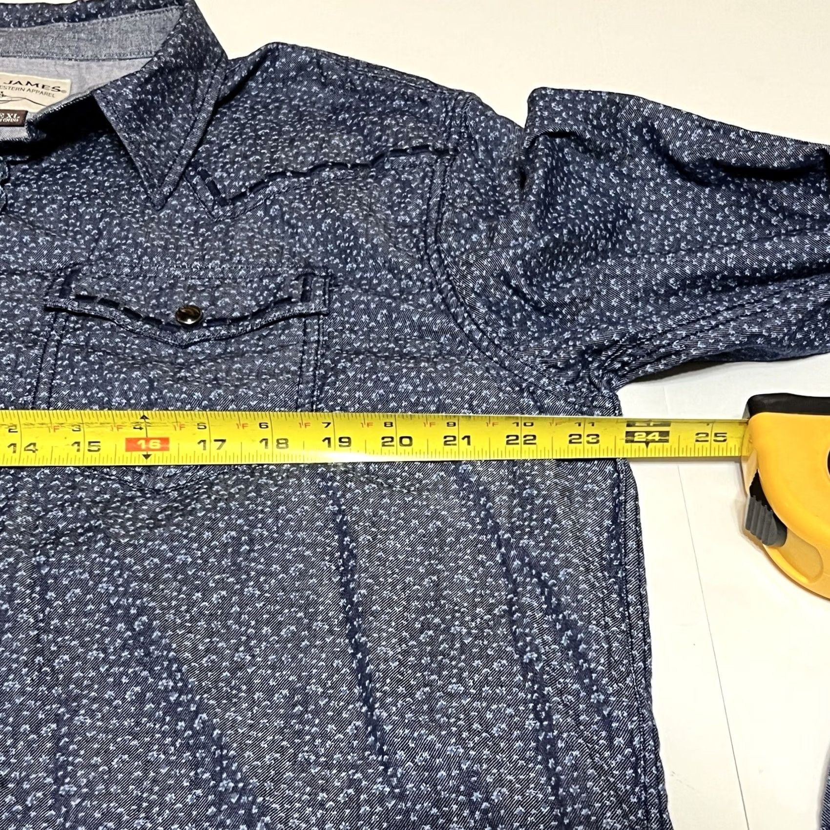 Cody James Cody James Pearl Snap Shirt Men XL Blue Long Sleeve Western Rodeo Shirt Size US XL / EU 56 / 4 - 7 Thumbnail