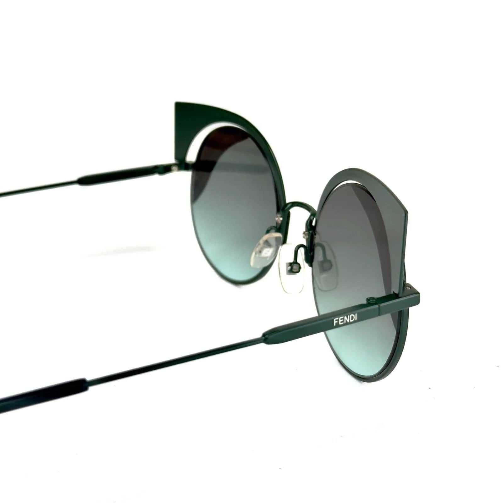 Fendi FENDI HYPNOSHINE FF0215S Green Blue Fashion Sunglass 0215 Size ONE SIZE - 7 Thumbnail