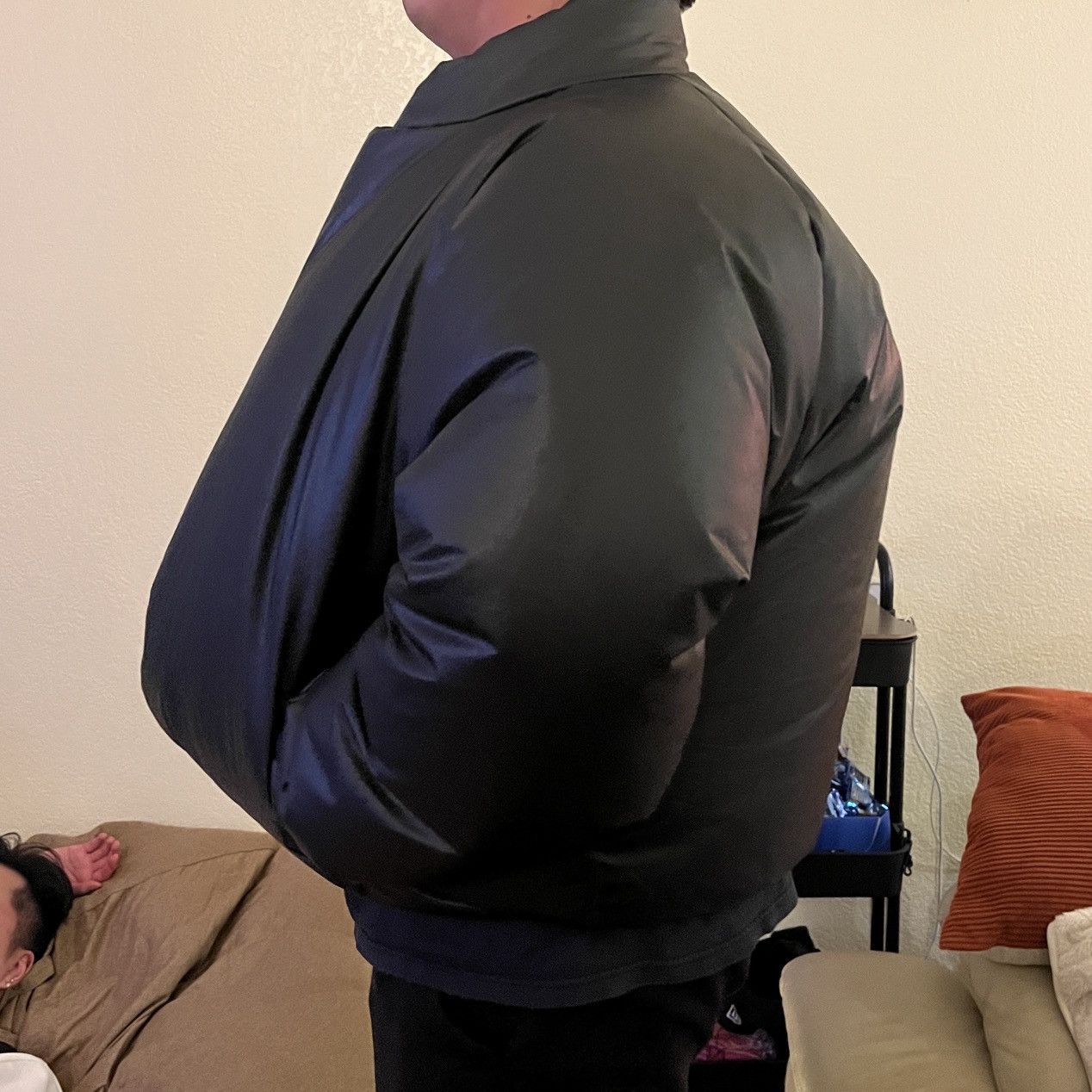 image of Yeezy Yzy Gap Round Jacket in Black, Men's (Size Medium)