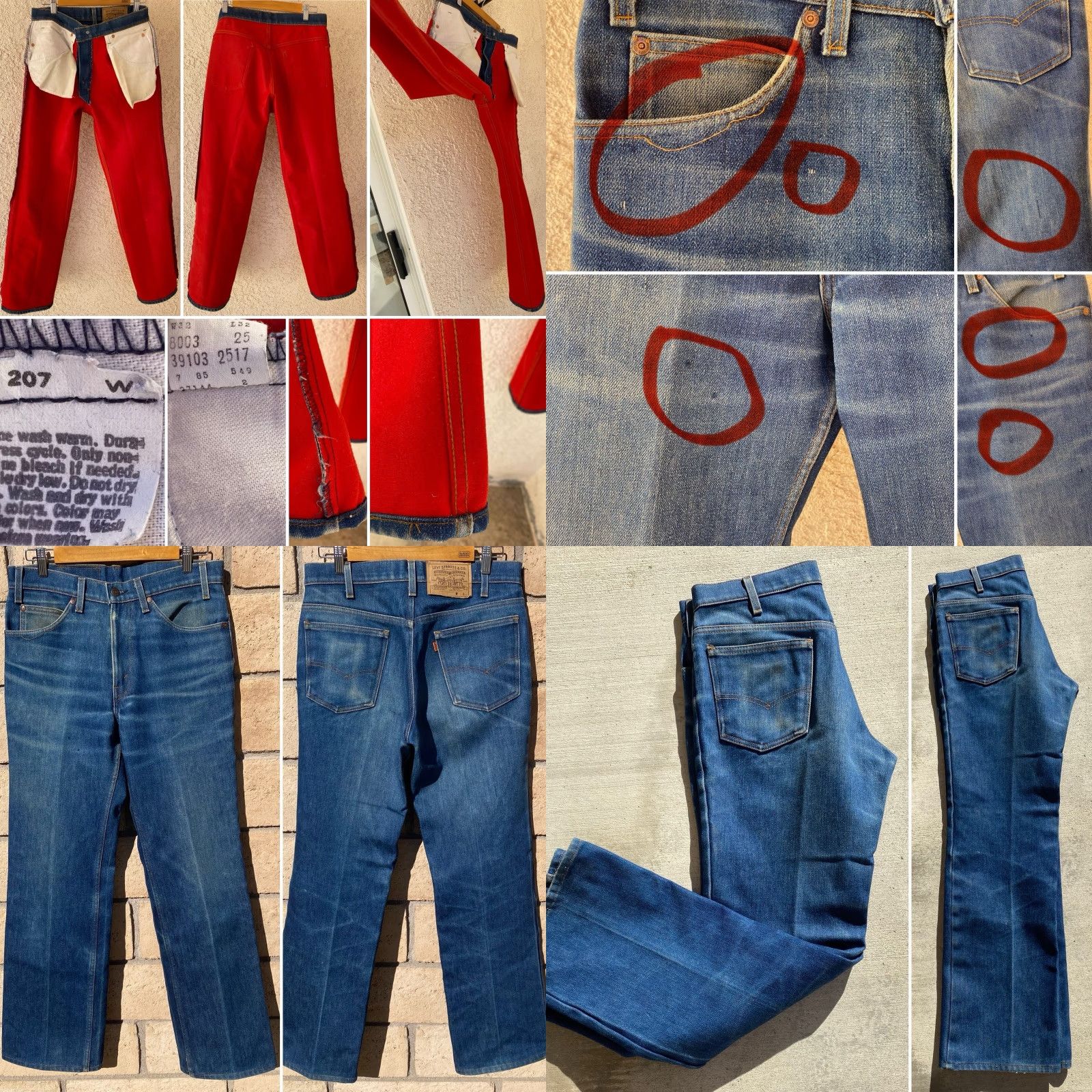 Levi's VINTAGE Levi’s Jeans Main Selling Point? Levi’s 2517 Denim Jeans W32 L32 Red Interior USA Made Regular 32 32 Blue 80s Cowboy Straight 5-Pocket Mens Size US 32 / EU 48 - 9 Thumbnail