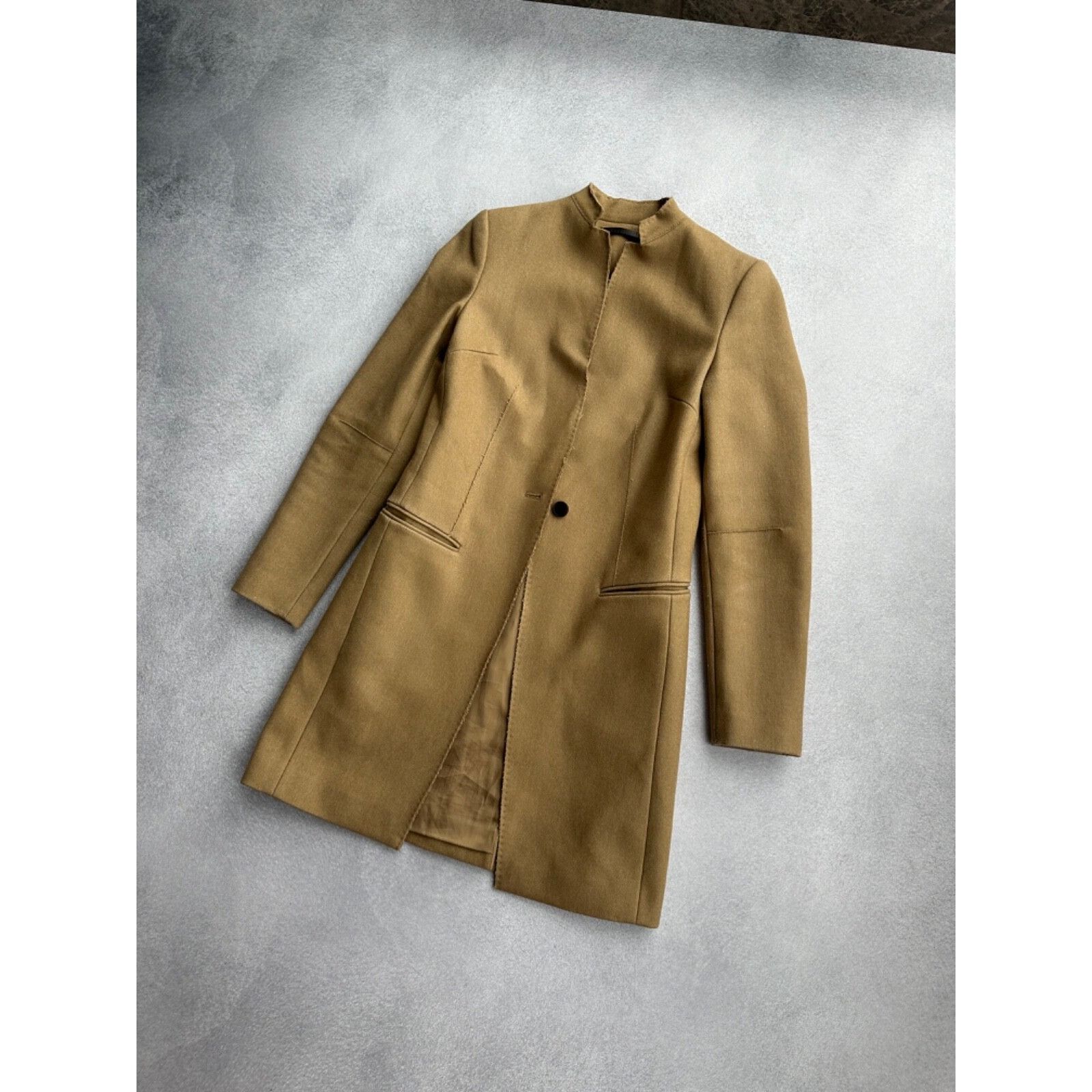 Allsaints All Saints Woman Leni One Button Beige Coat Size XS / US 0-2 / IT 36-38 - 2 Thumbnail