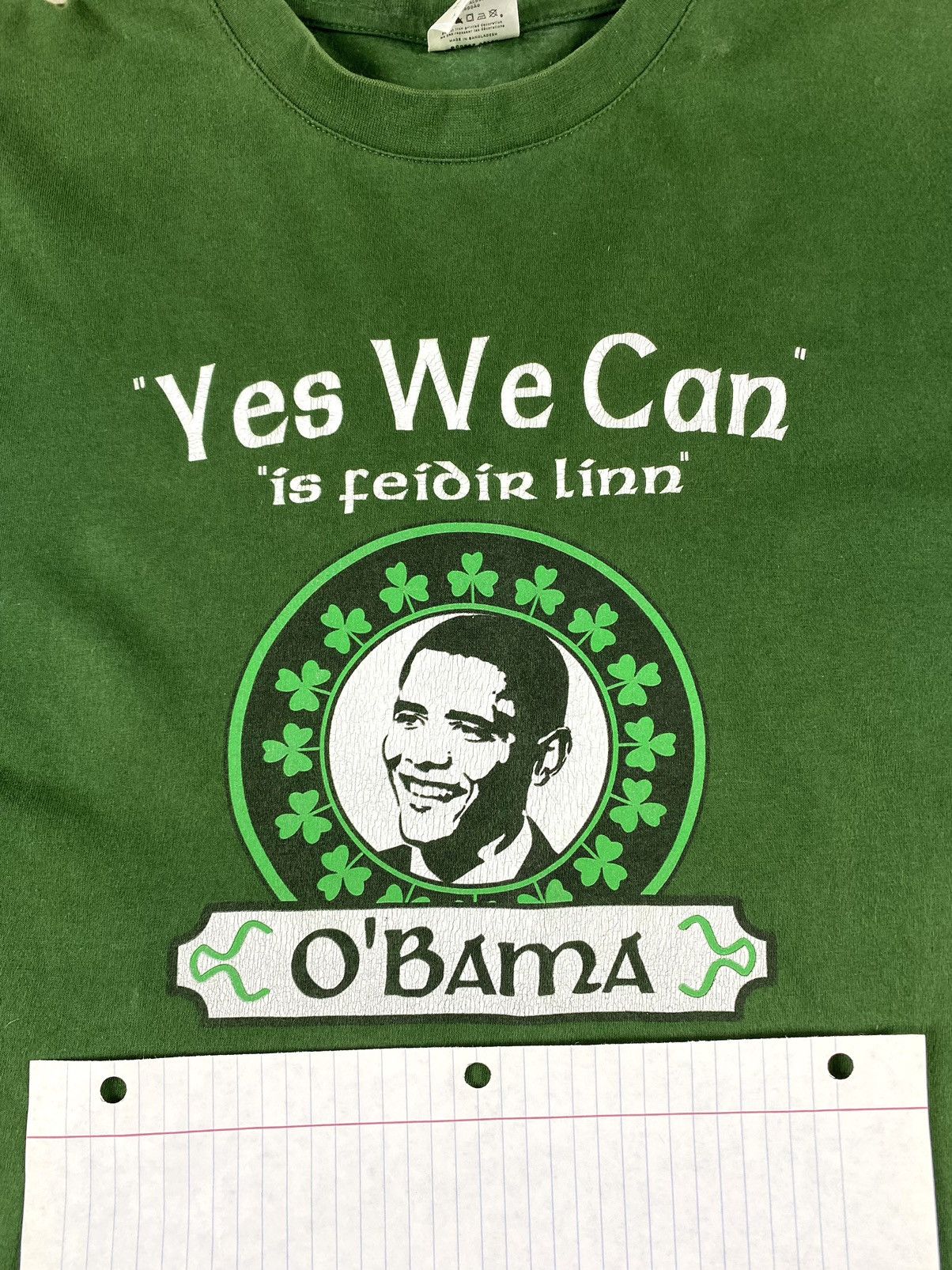 Japanese Brand 2008 Vintage Obama T Shirt Yes We Can Weed Supreme Style Size US S / EU 44-46 / 1 - 3 Thumbnail