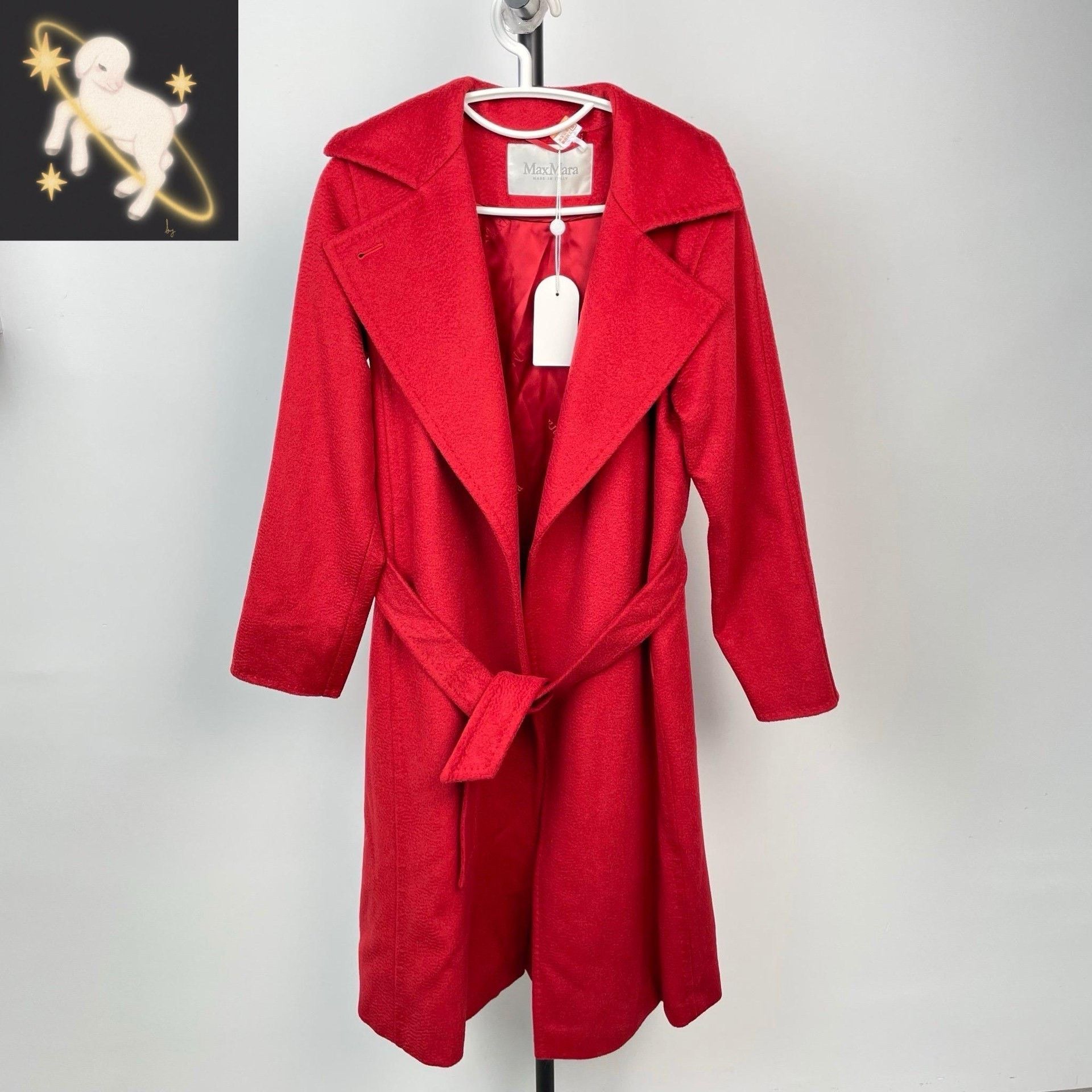 Max Mara Max Mara Long Red Coat 34 Women Size XS / US 0-2 / IT 36-38 - 1 Thumbnail