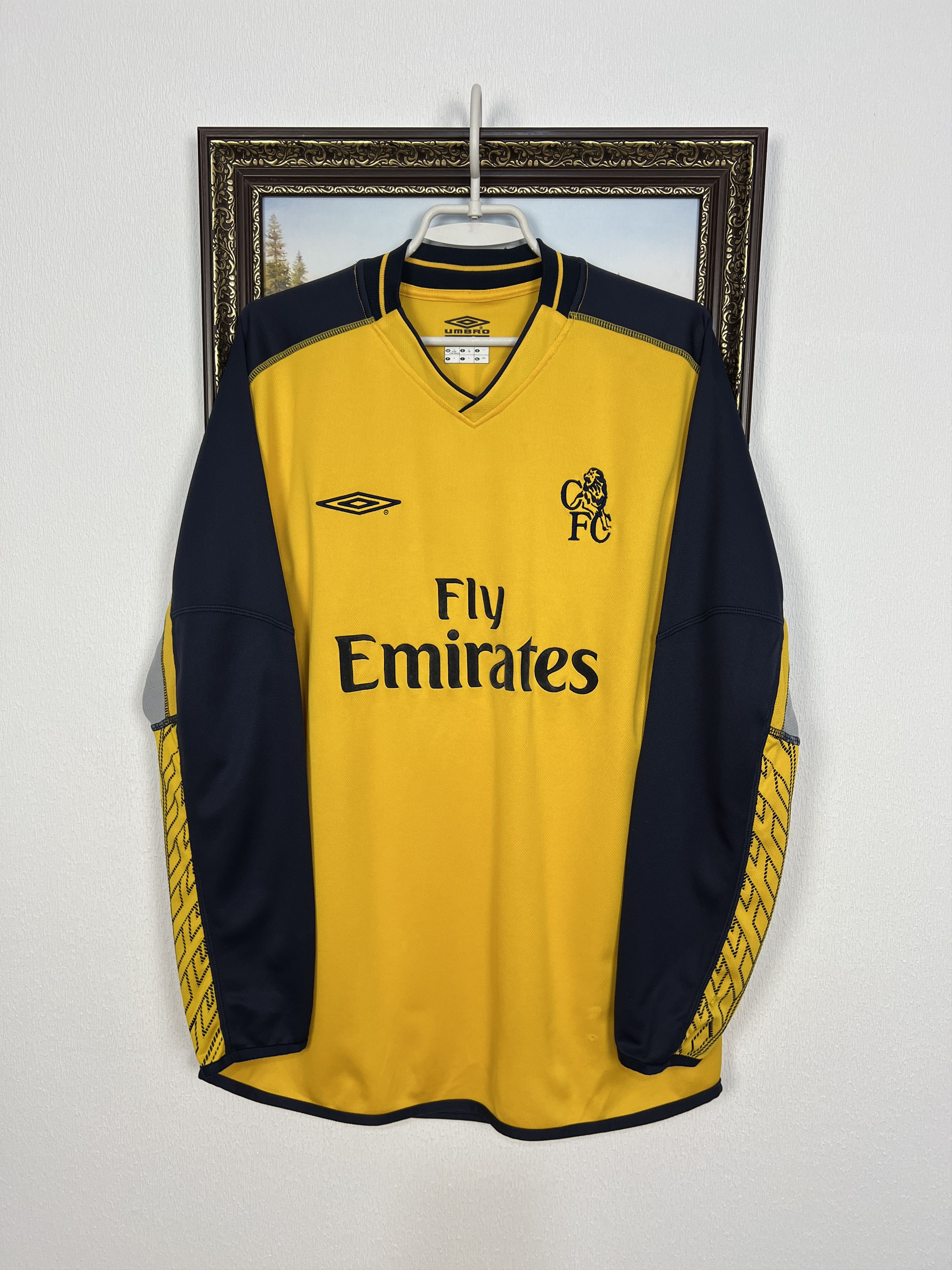 Umbro Chelsea Goalkeeper football shirt 2002 #23 Cudicini Umbro Size US L / EU 52-54 / 3 - 1 Thumbnail