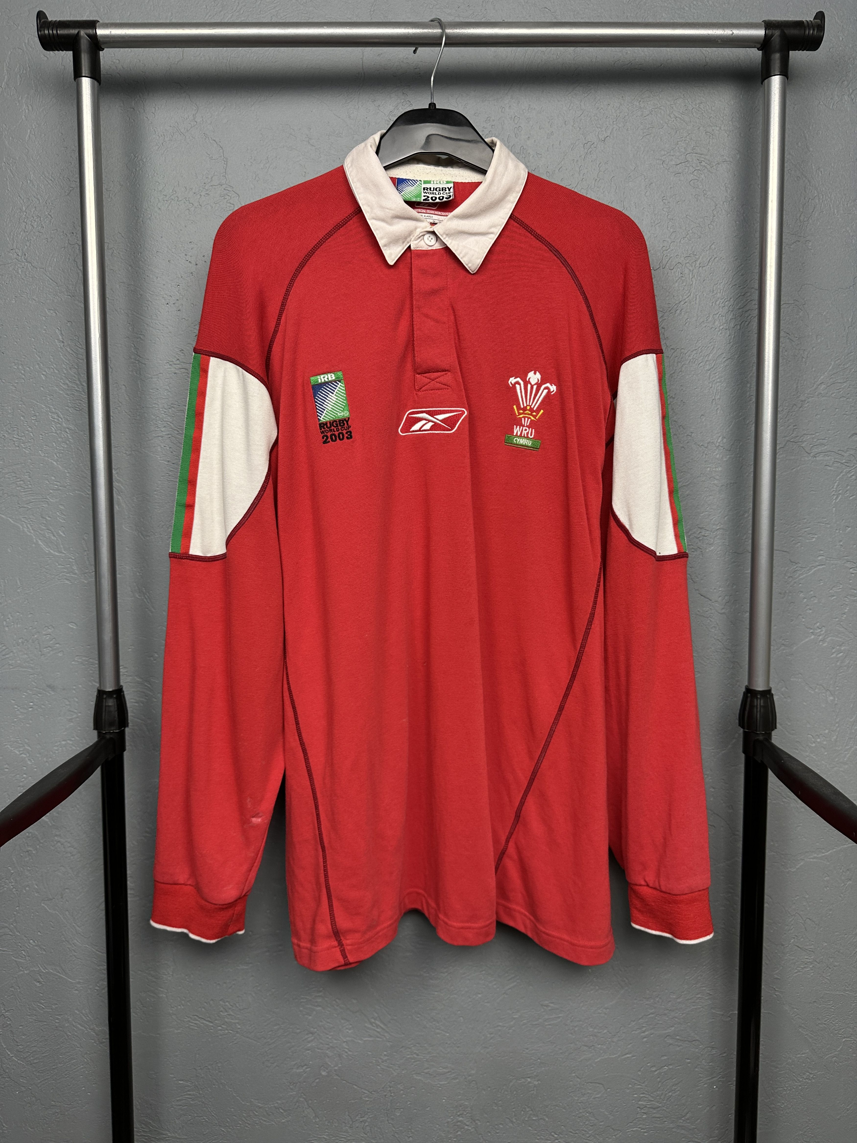 Reebok Reebok WRU Wales Rugby Union 2003 World Cup Size US XXL / EU 58 / 5 - 1 Thumbnail