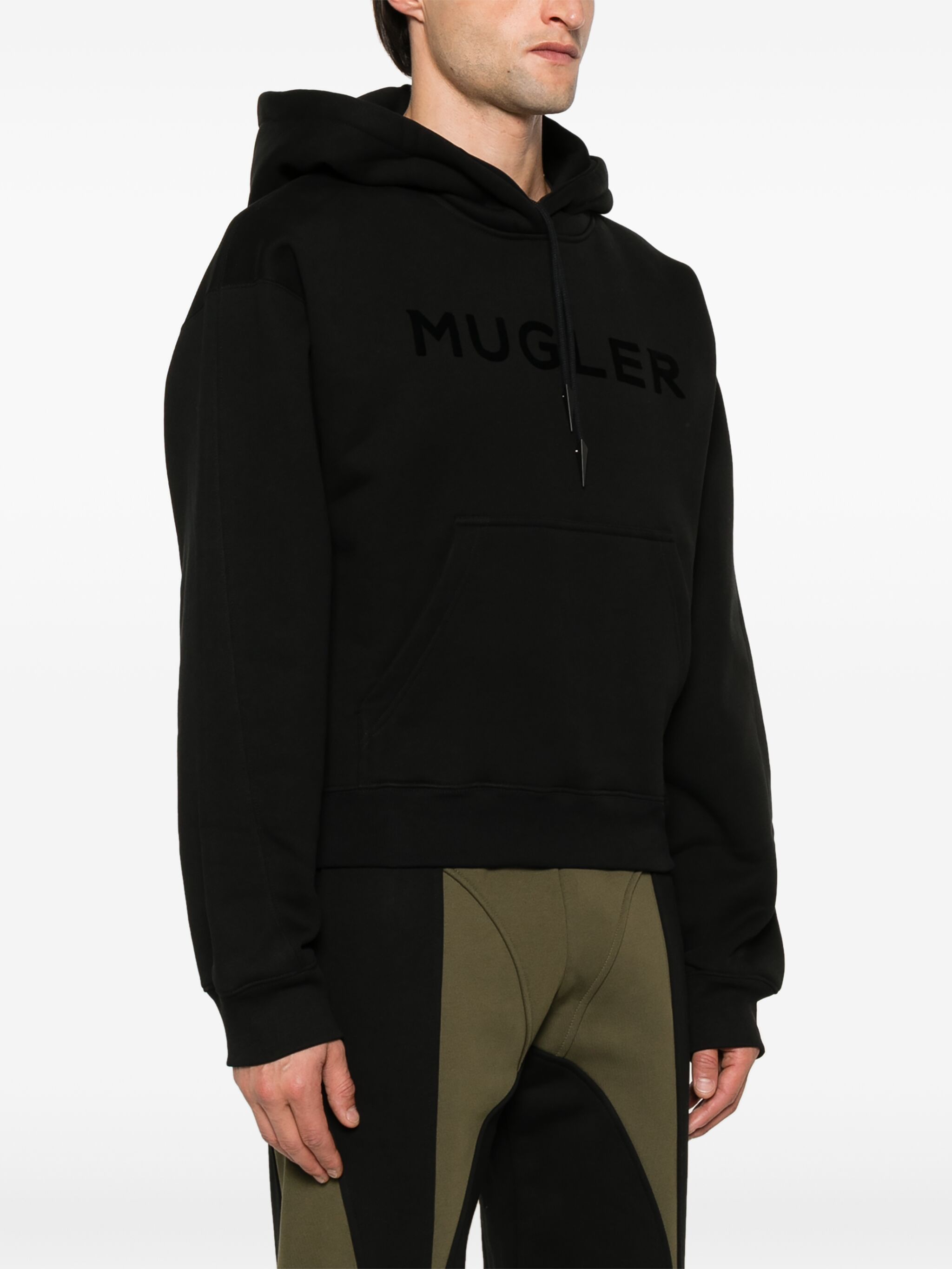 Mugler o1s22i1n1124 Fleece Hoodie in Black Size US M / EU 48-50 / 2 - 3 Thumbnail