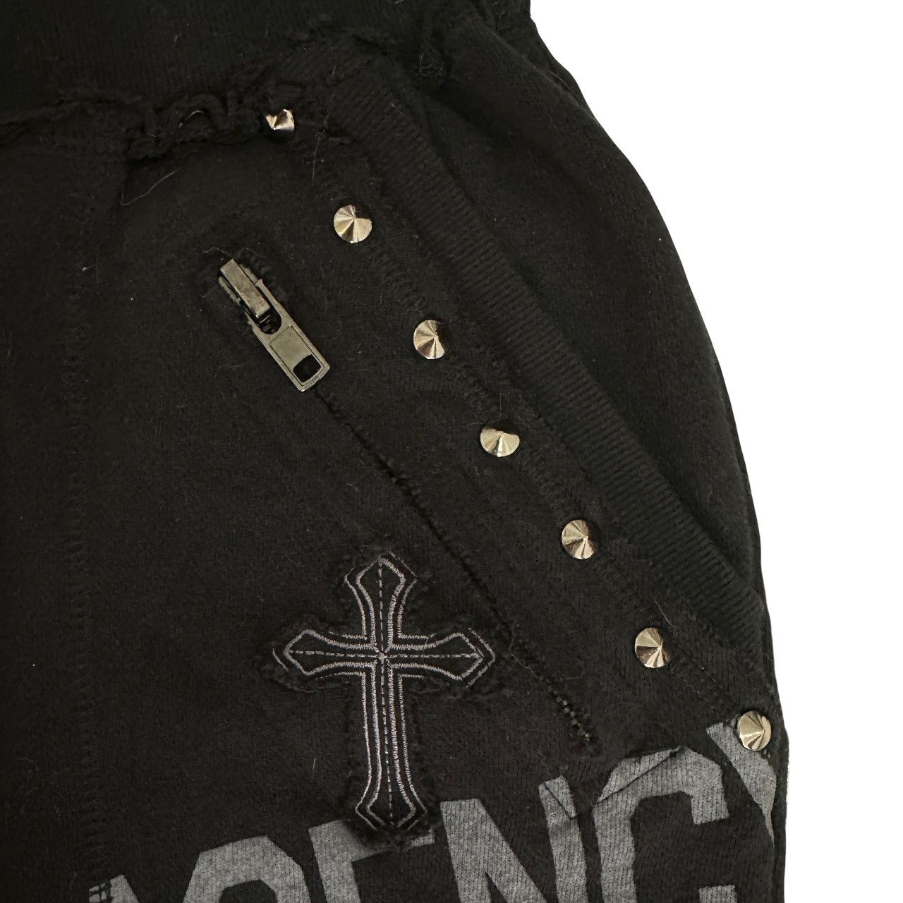 Japanese Brand Ghost Of Harlem BNWT Distressed Skull Seditionaries Pants Size US 26 / EU 42 - 4 Thumbnail