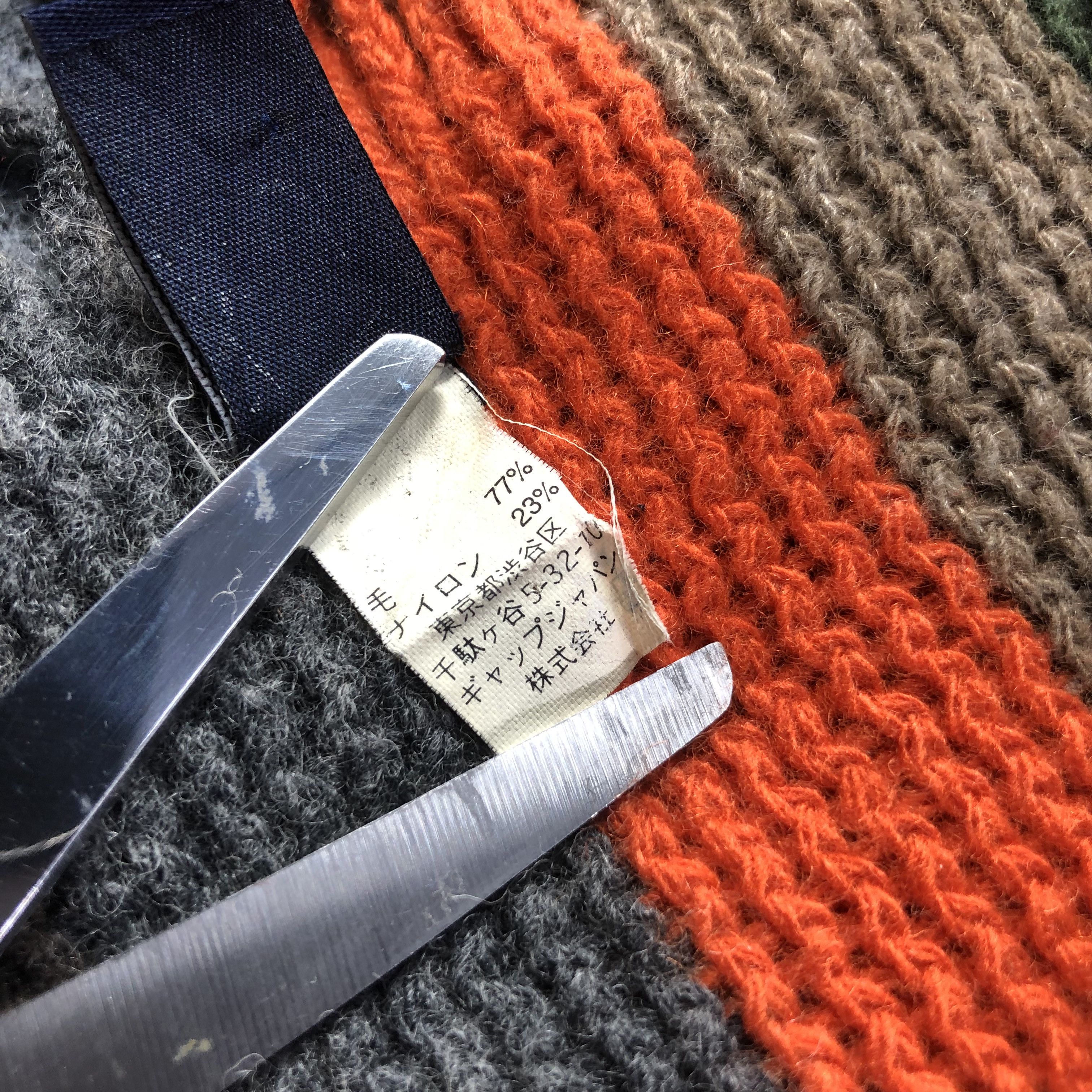 Gap GAP Striped Knit Wool Scarf Muffler V1089 Size ONE SIZE - 5 Thumbnail