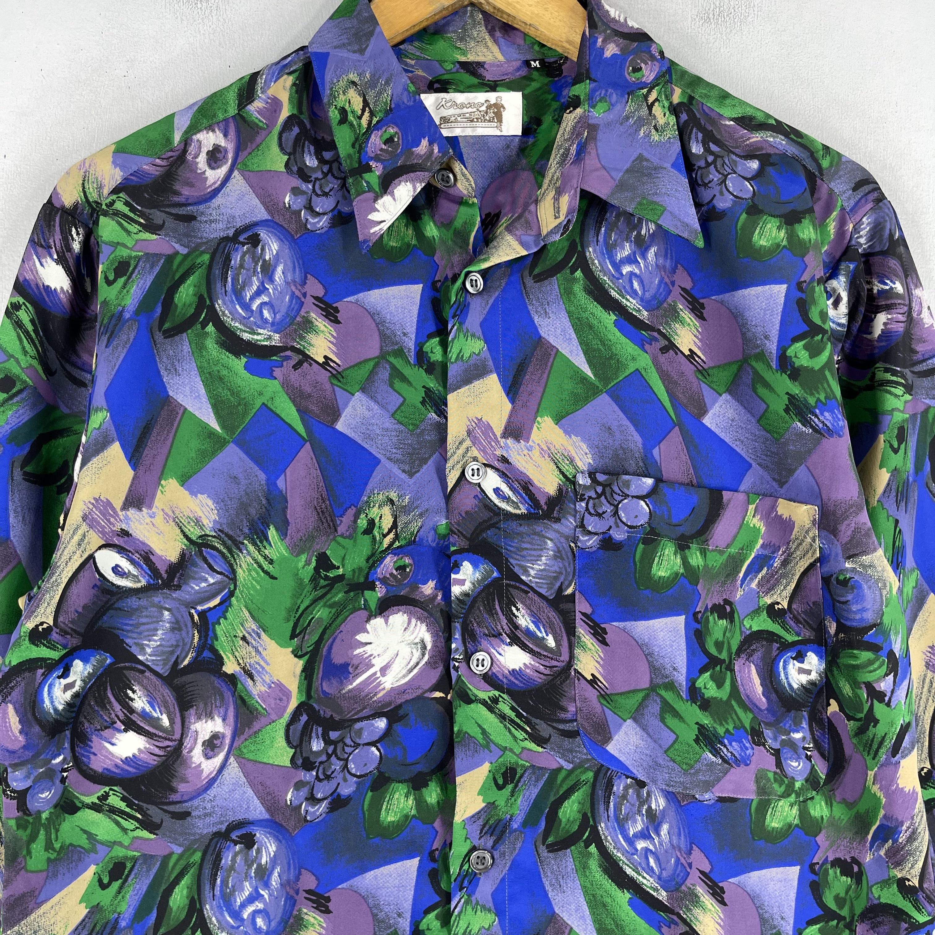 Japanese Brand × Vintage Vintage Pop Art Psychobilly Artwork Baroque Polyester Shirt Size US M / EU 48-50 / 2 - 2 Thumbnail