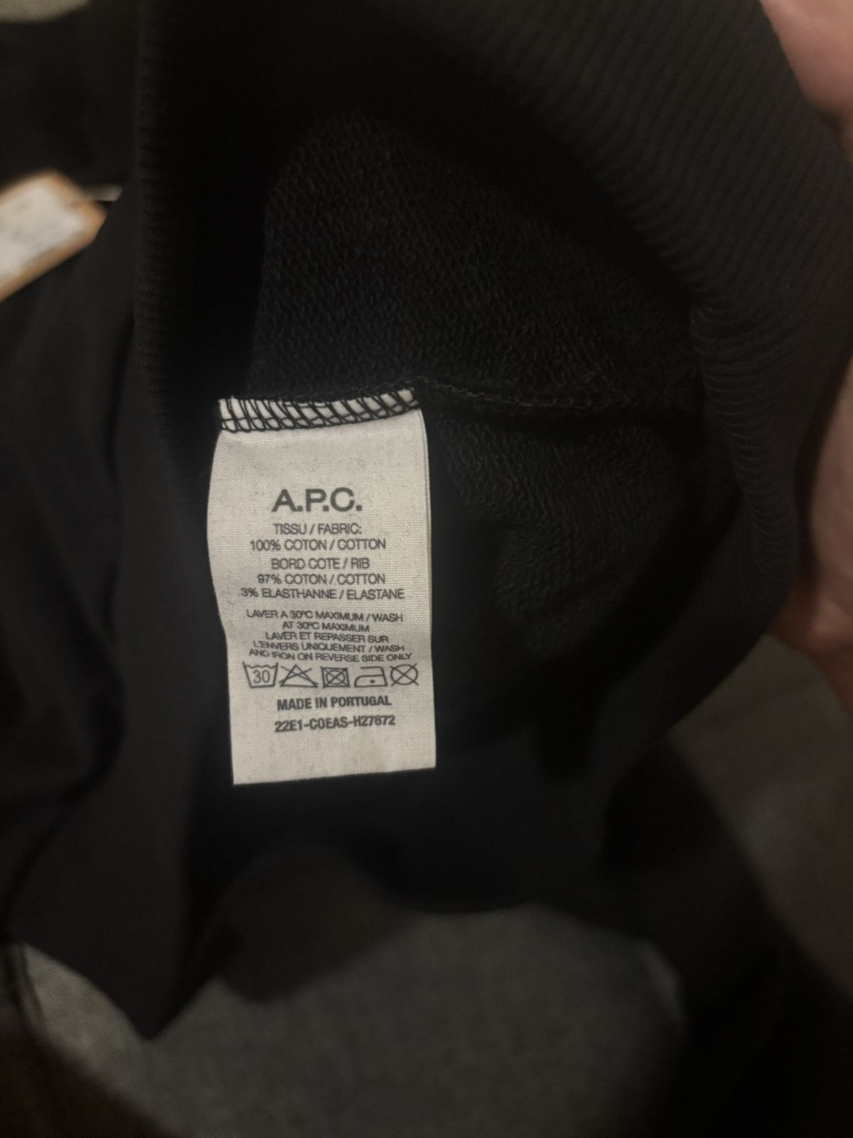 A.P.C. A.P.C. logo-print cotton drawstring hoodie Size US M / EU 48-50 / 2 - 6 Thumbnail