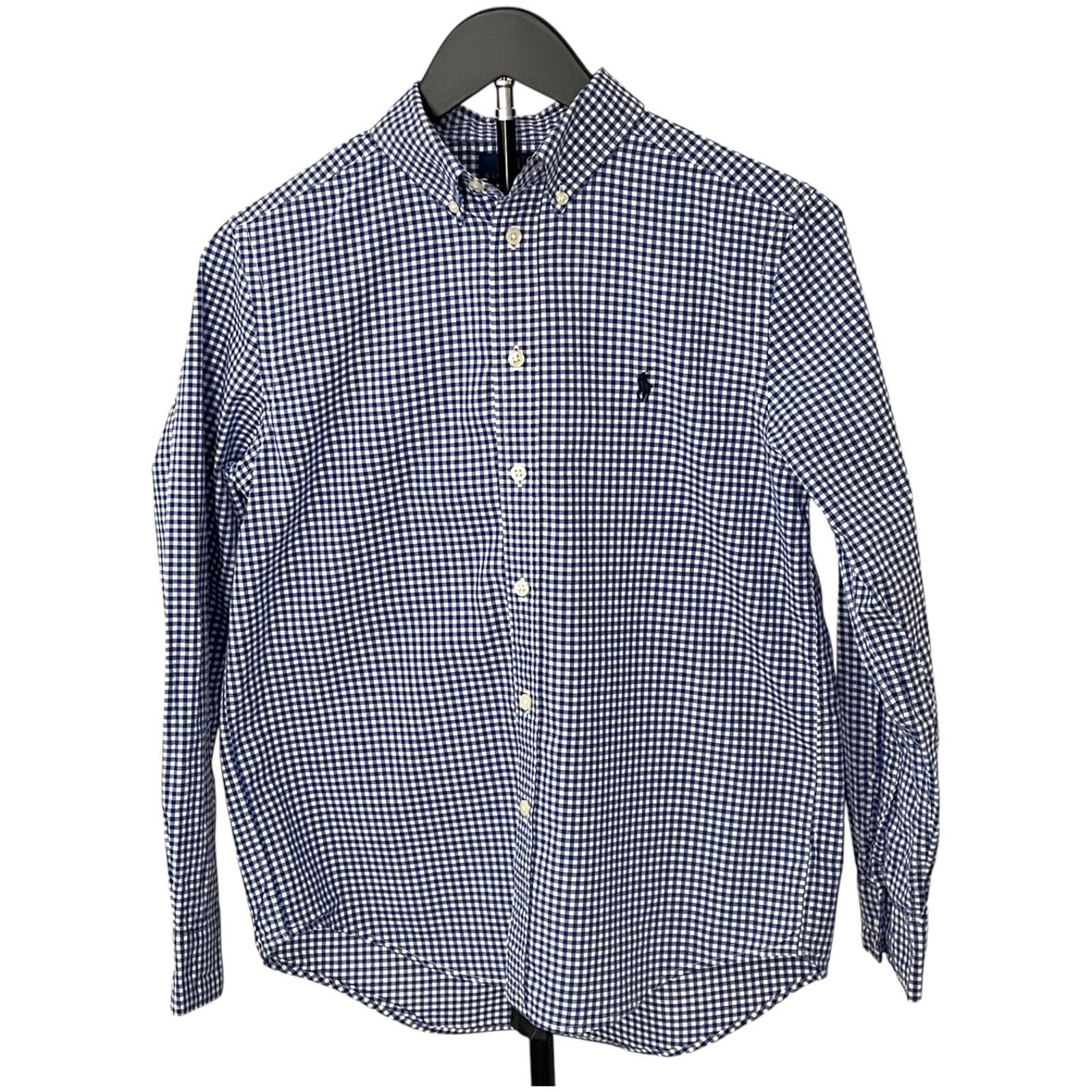 Polo Ralph Lauren Polo Ralph Lauren Button Down Shirt Blue LS Boys L 14-16 Size US L / EU 52-54 / 3 - 2 Thumbnail