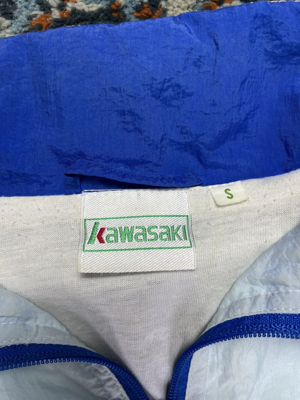 Vintage Vintage 80s Kawasaki crazy track jacket bomber racing rave Size US L / EU 52-54 / 3 - 10 Thumbnail
