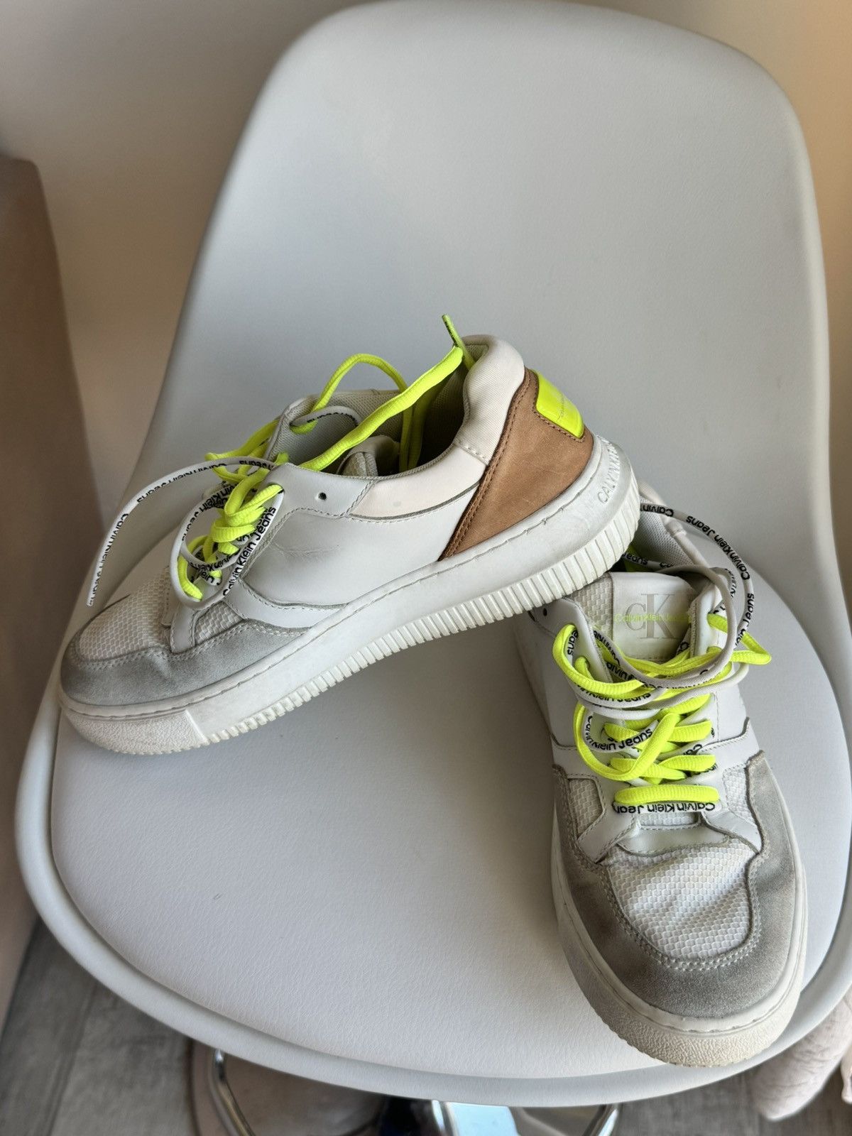 Calvin Klein Calvin Klein Jeans Chunky Cupsole Fluo Contrast Sneakers Size US 6.5 / IT 36.5 - 3 Thumbnail