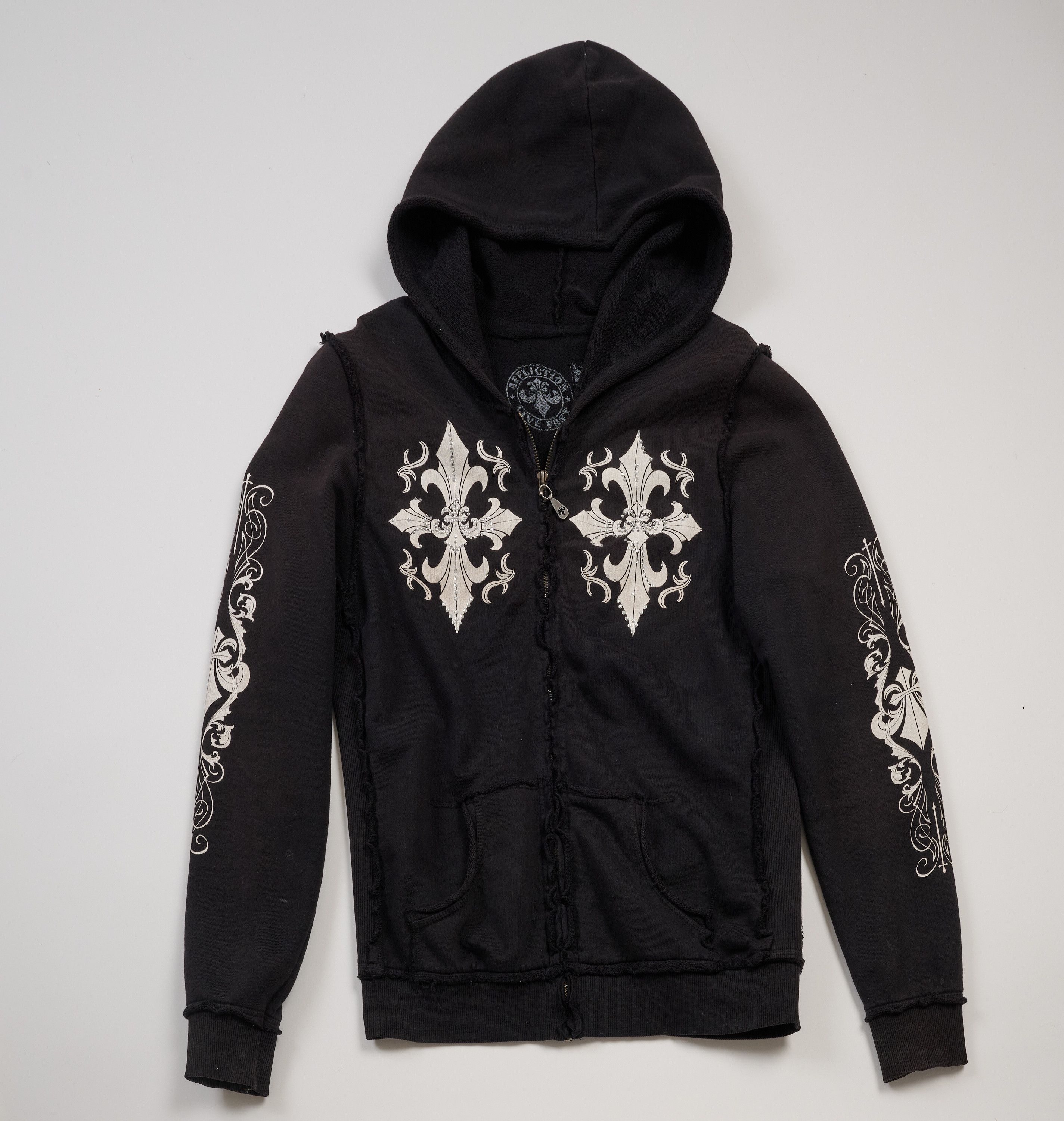 Affliction Affliction Zip Hoodie — Black Cross Graphics Size US L / EU 52-54 / 3 - 3 Thumbnail