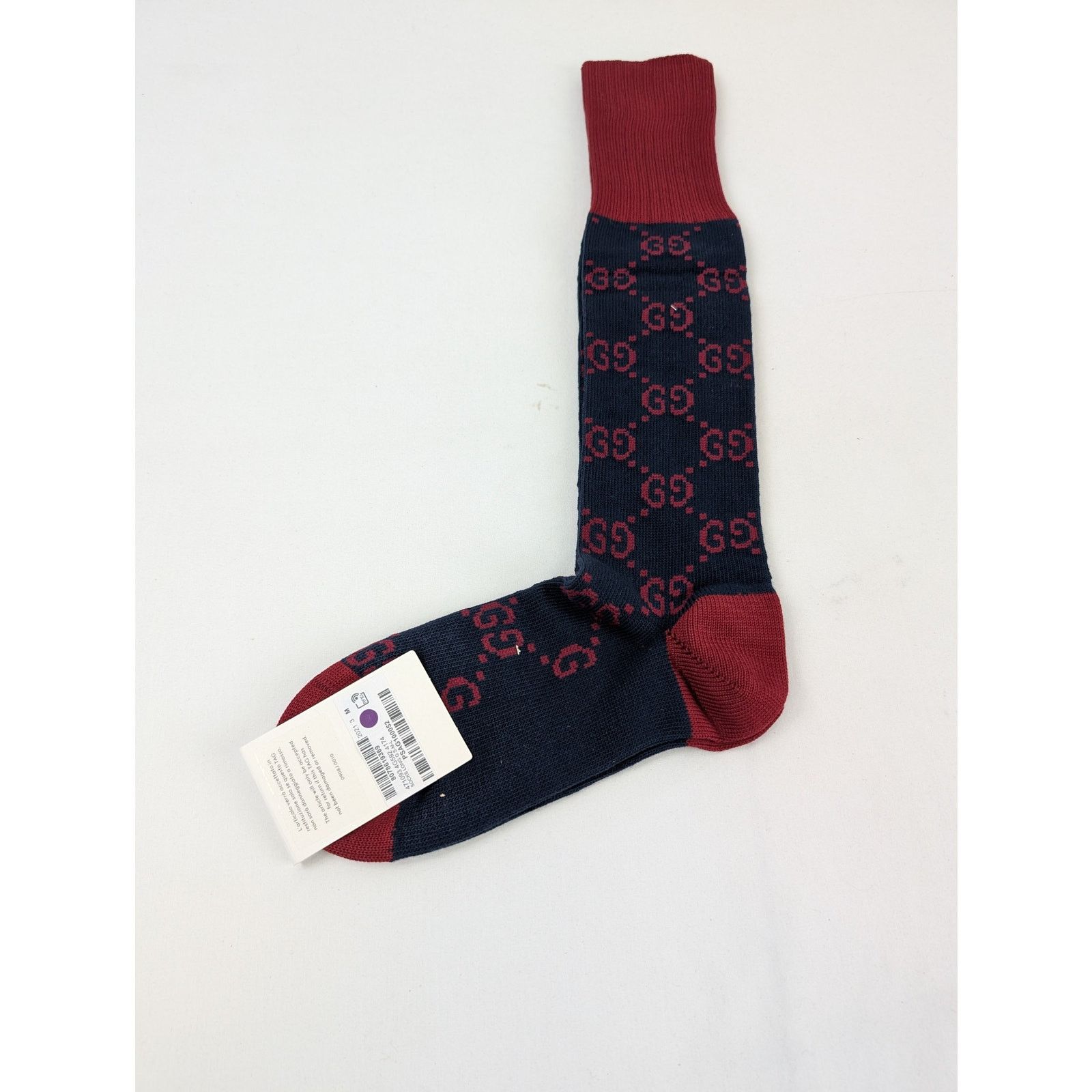Gucci o1rshd1 Size: M / Long Socks in Navy/Red Size ONE SIZE - 1 Thumbnail