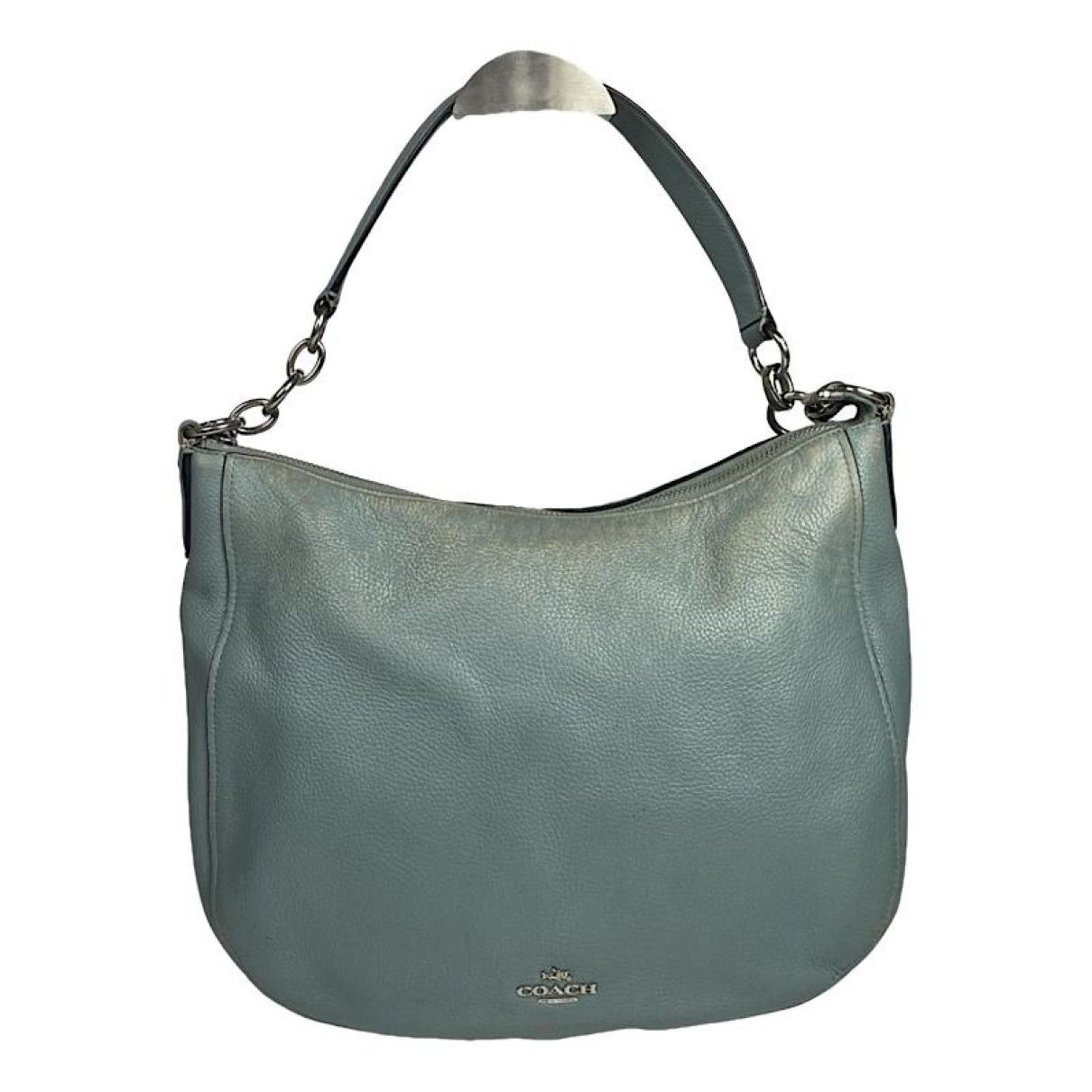 Large Scout Hobo Blue Leather Handbag