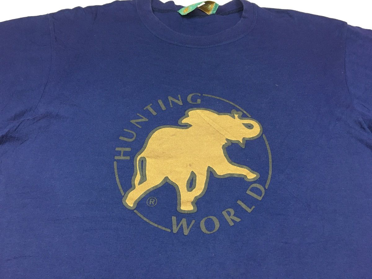 Designer 90s Hunting World Big Elephant Logo Printed Tee Size US M / EU 48-50 / 2 - 3 Thumbnail