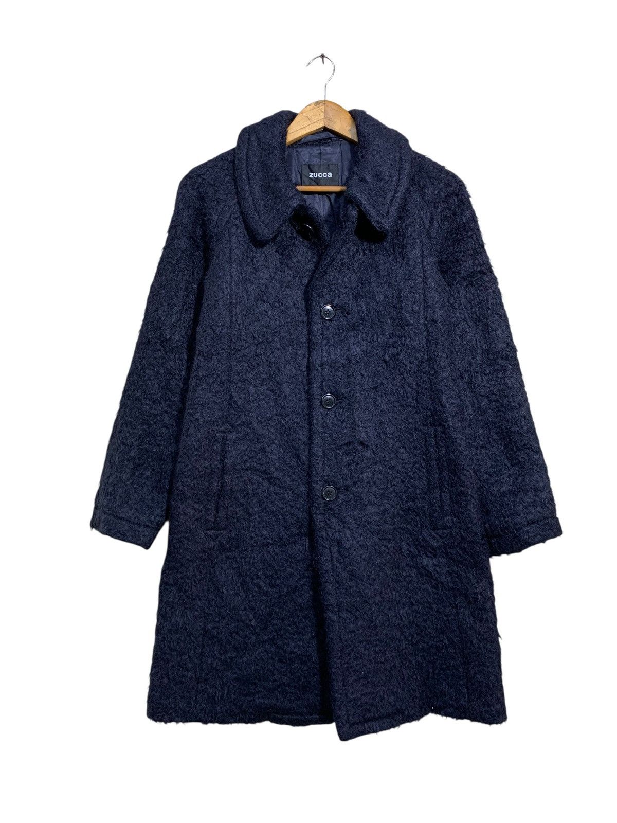 Issey Miyake 🔥ZUCCA WOOL MOHAIR JACKETS NAVY BLUE Size M / US 6-8 / IT 42-44 - 1 Thumbnail
