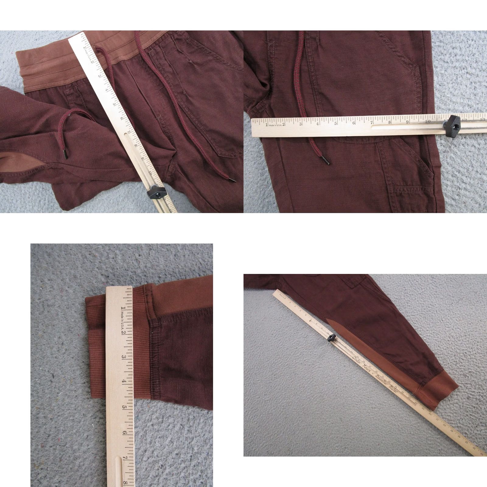 Anthropologie Anthropologie The Nomad Linen Blend Pants Joggers Womens XS Brown High Waist Casual Bohemian Size 26" / US 2 / IT 38 - 8 Thumbnail