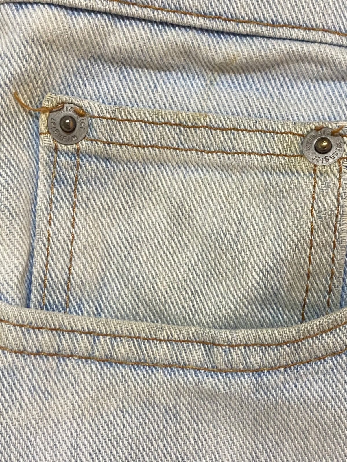 Wrangler Vintage Wrangler Faded Wash Grunge Distressed Baggy Jeans Size US 31 - 14 Thumbnail
