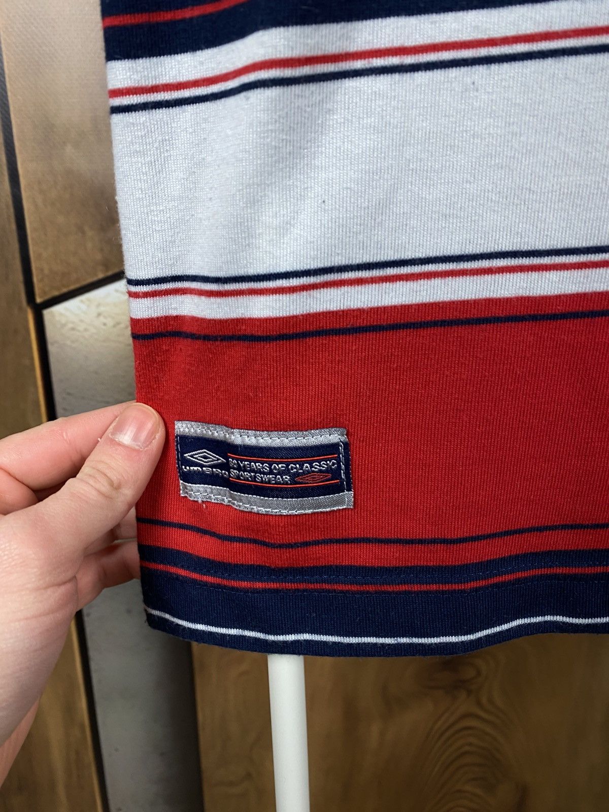 Umbro 🎳Vintage T-Shirt Umbro Striped Tee🎳 Size US L / EU 52-54 / 3 - 6 Thumbnail