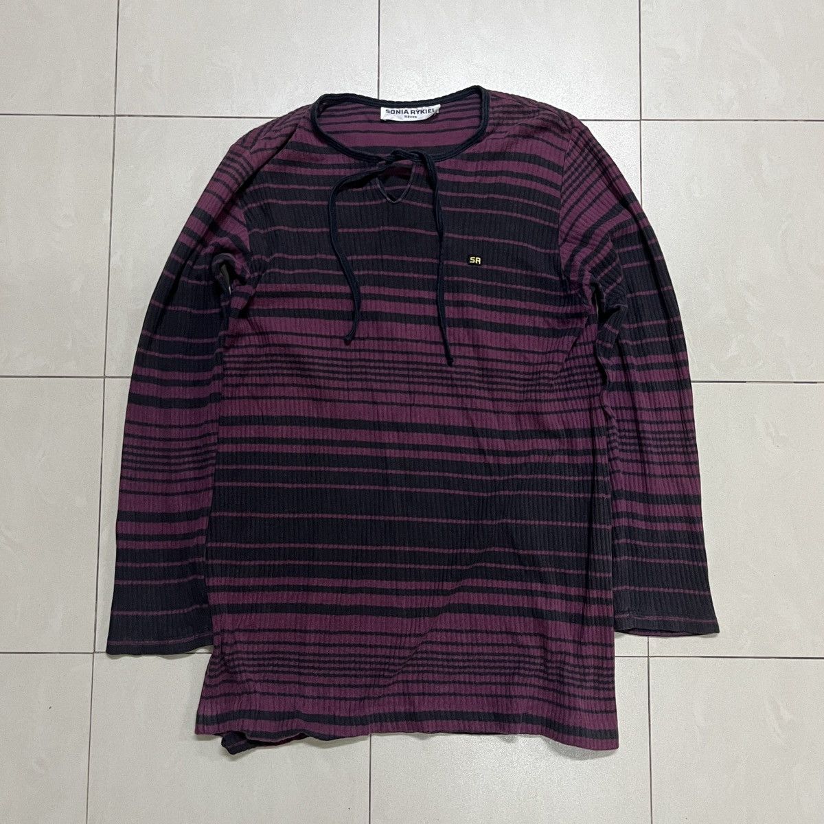 Sonia Rykiel Vintage Rare Sonia Rykiel Ribbed T Shirt Size S / US 4 / IT 40 - 2 Thumbnail