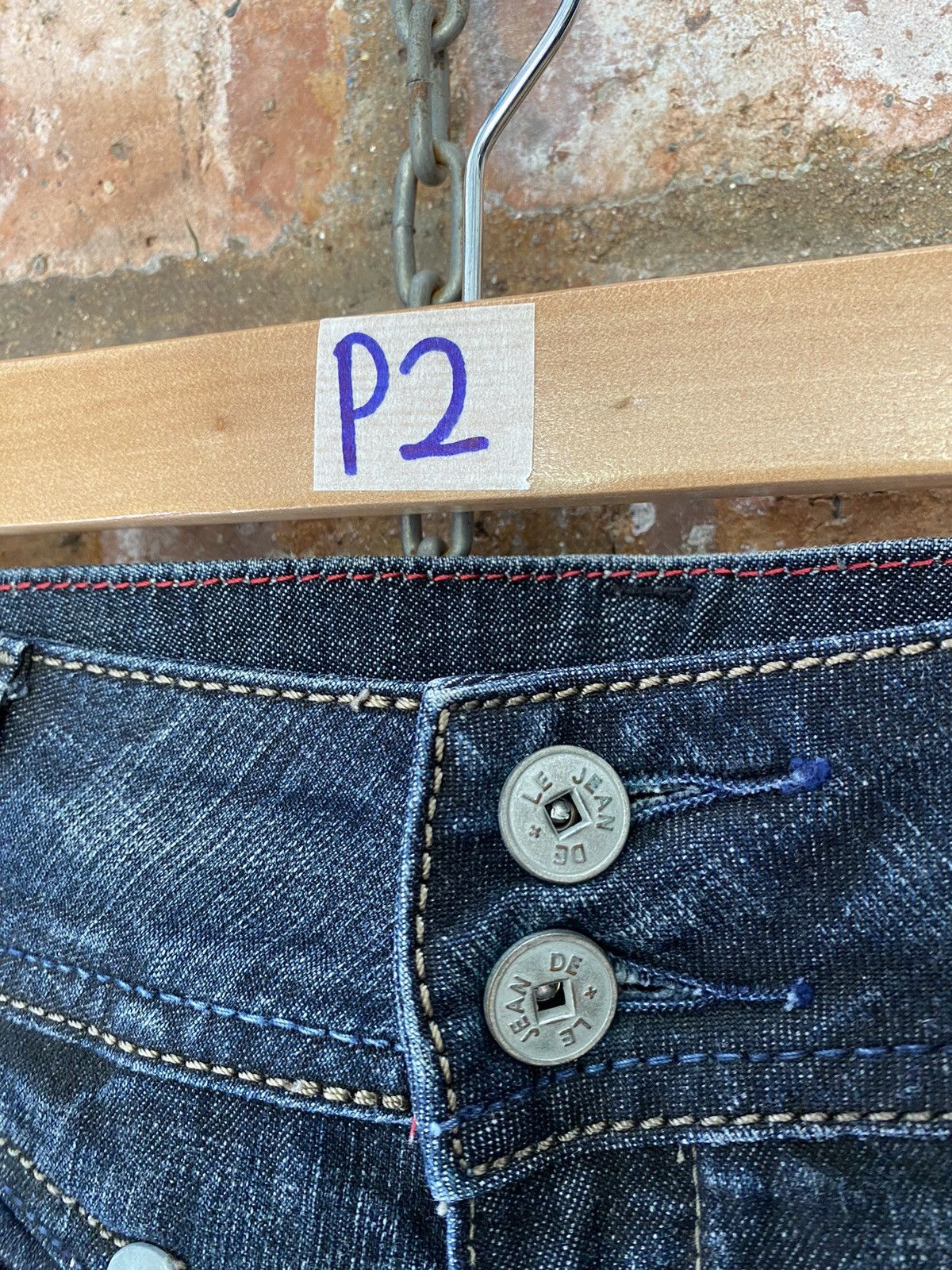 JNCO × Japanese Brand × Marithe + Francois Girbaud 2000s MFG Wide Leg Flare baggy denim Size 31" - 8 Thumbnail