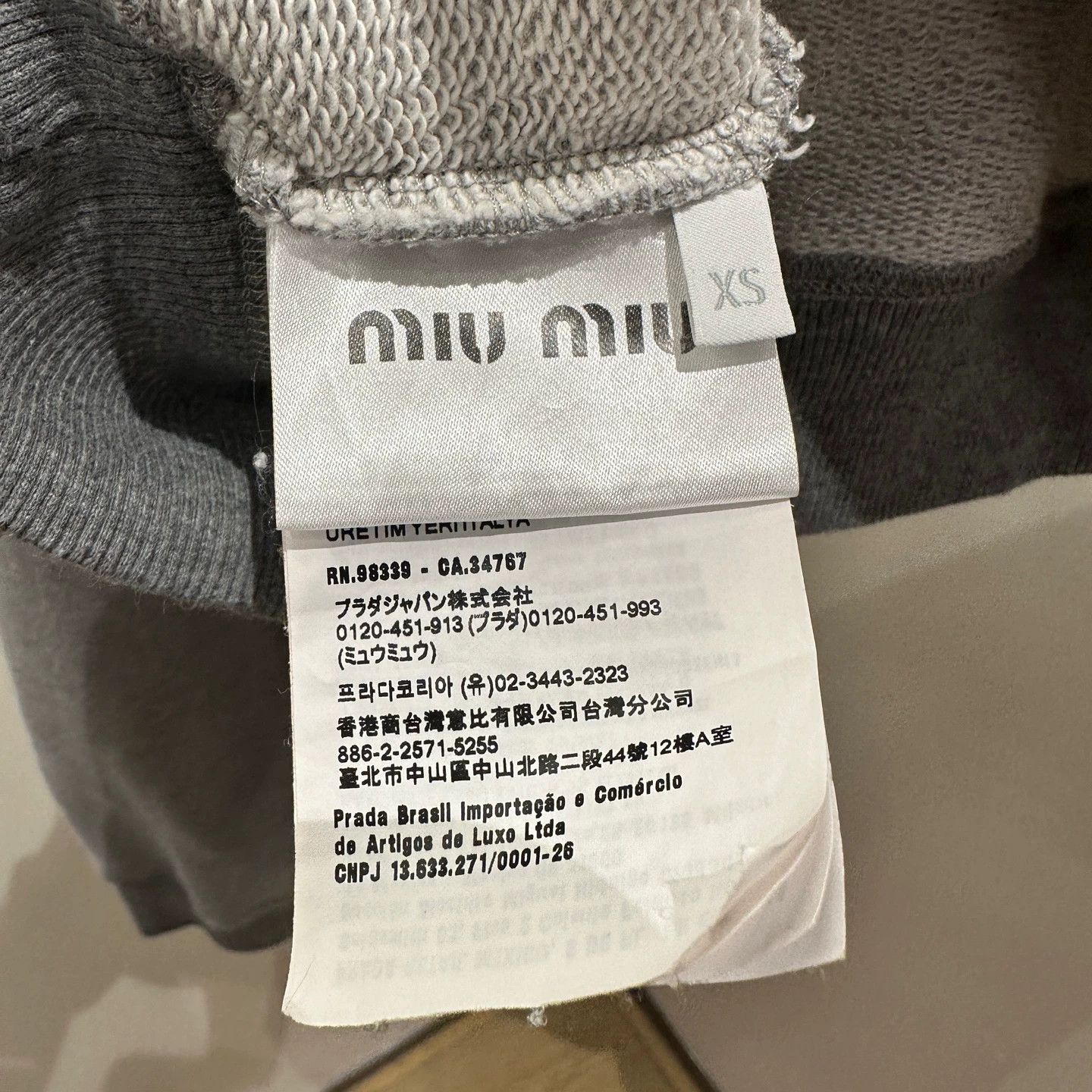 Miu Miu Miu Miu women's 24SS LS Logo Polo Sweatshirt XS Cotton Size XS / US 0-2 / IT 36-38 - 4 Thumbnail