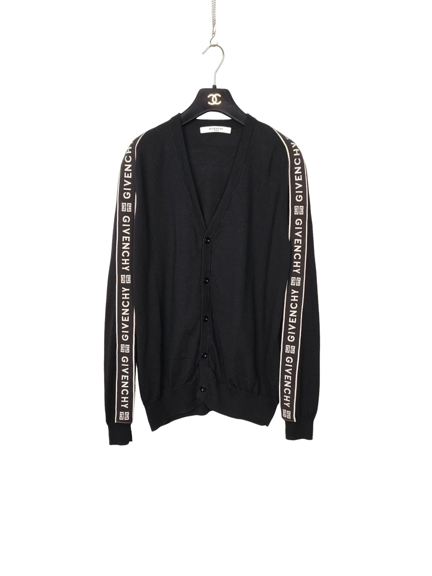Givenchy Givenchy Logo Tape Cardigan Size M Size US M / EU 48-50 / 2 - 1 Thumbnail