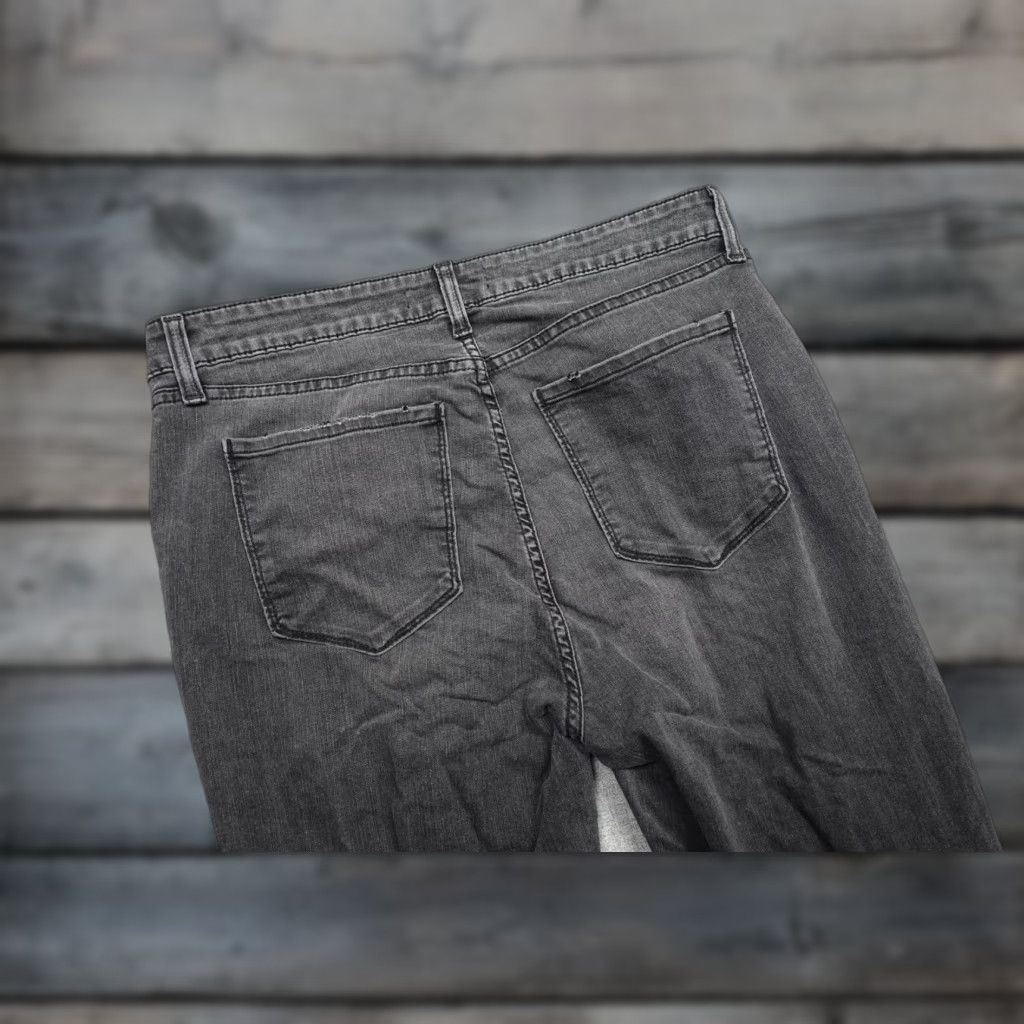 MONFRERE Monfrère Greyson Skinny Jeans Mens 34x32 Gray Distressed Ripped Knees Denim Size US 34 / EU 50 - 1 Thumbnail