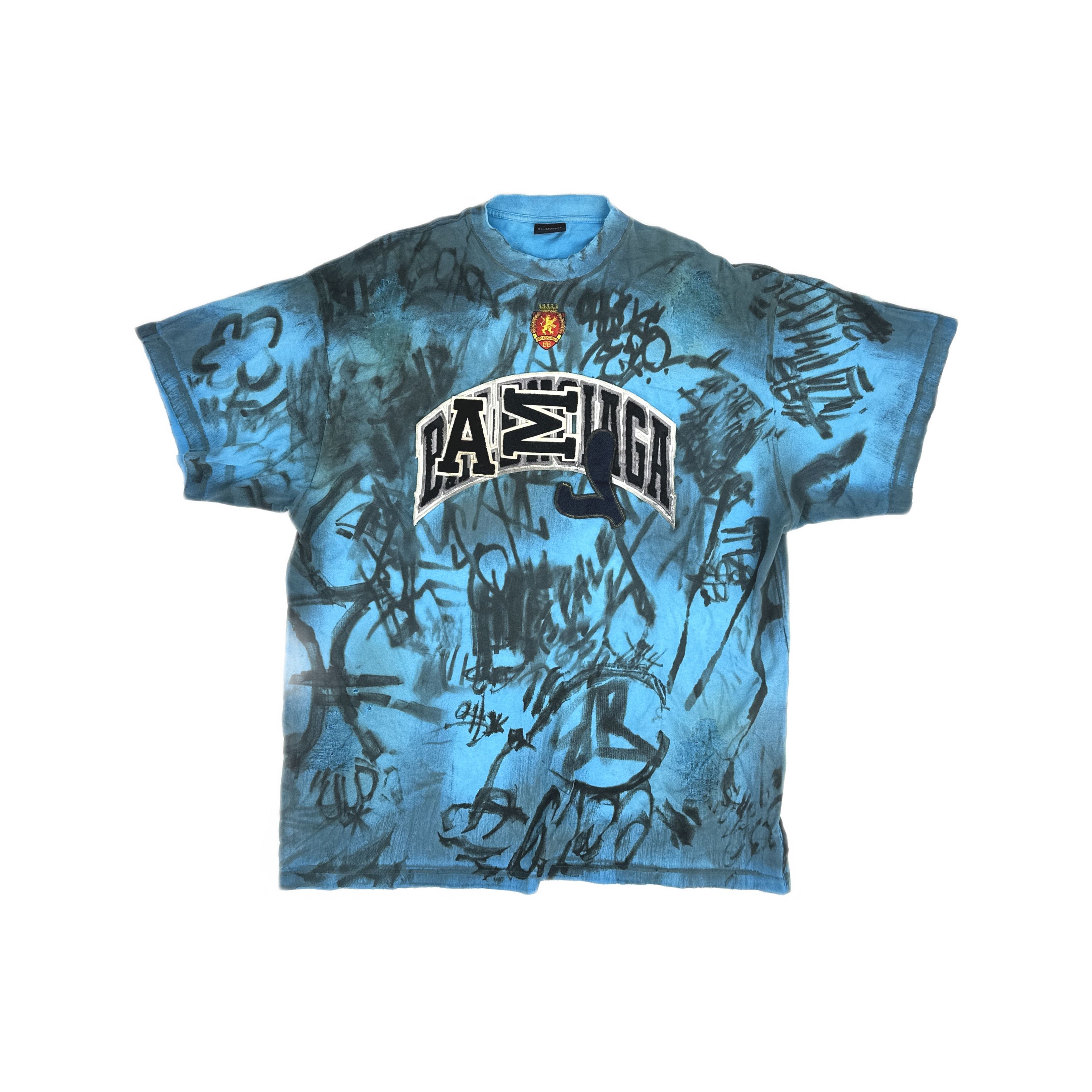 Balenciaga Balenciaga Graffiti Print T-Shirt Size 4 Size US XL / EU 56 / 4 - 1 Thumbnail