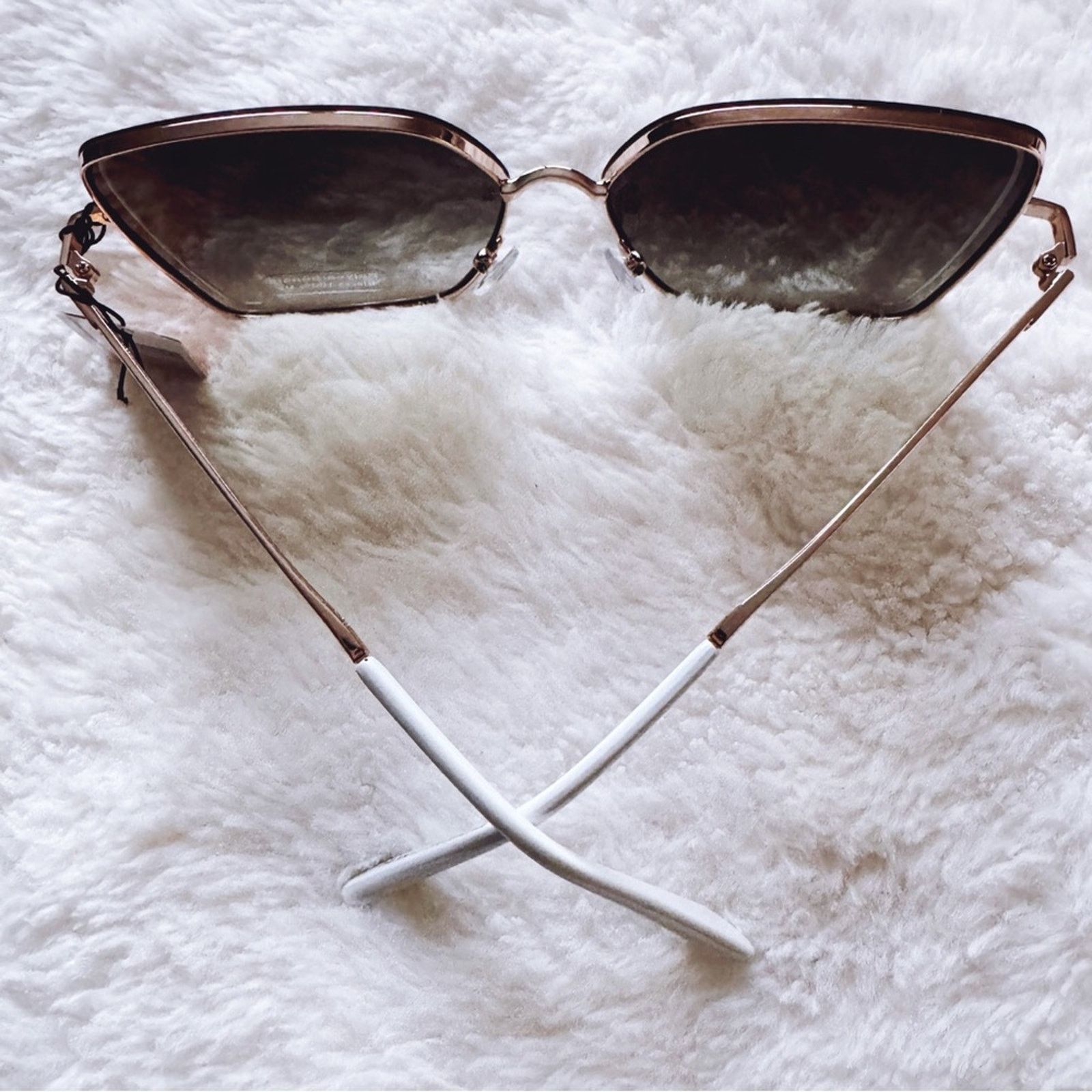Other Monica Clear Blue Geometric Sunglasses Size ONE SIZE - 11 Thumbnail