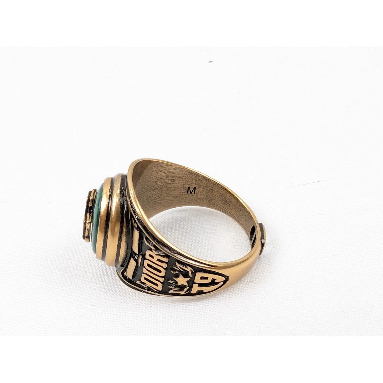 DENIM TEARS × Dior o1rshd1 Size: M / MCJ Fashion Jwl Ring in Gold/Green Size ONE SIZE - 8 Thumbnail