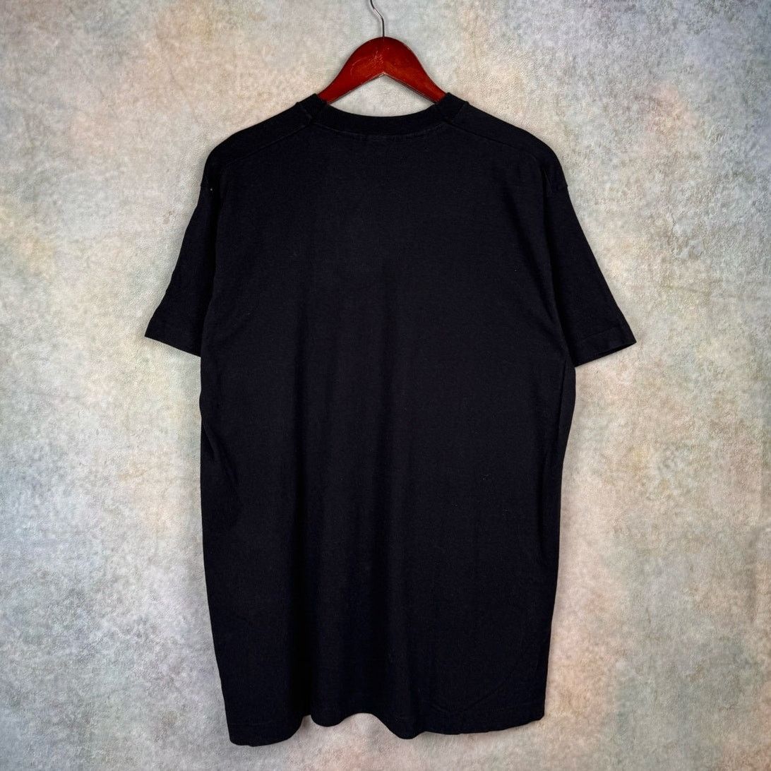 Fruit Of The Loom × Vintage VTG 90s Maui Hawaii T Shirt Sz L Black Palm Tree Puff Print Size US L / EU 52-54 / 3 - 7 Thumbnail
