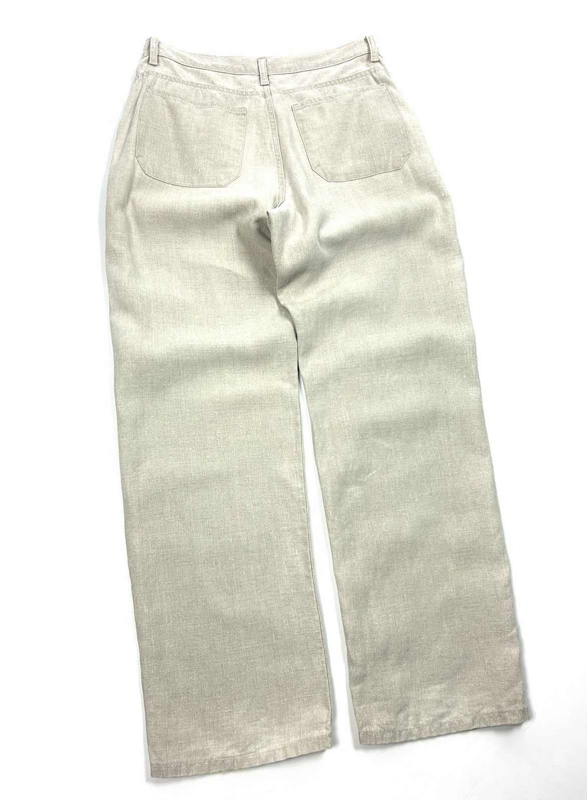 Balmain rare Balmain Vintage Heavy Linen Tailored Pants Beige 42 M Size US 32 / EU 48 - 5 Thumbnail