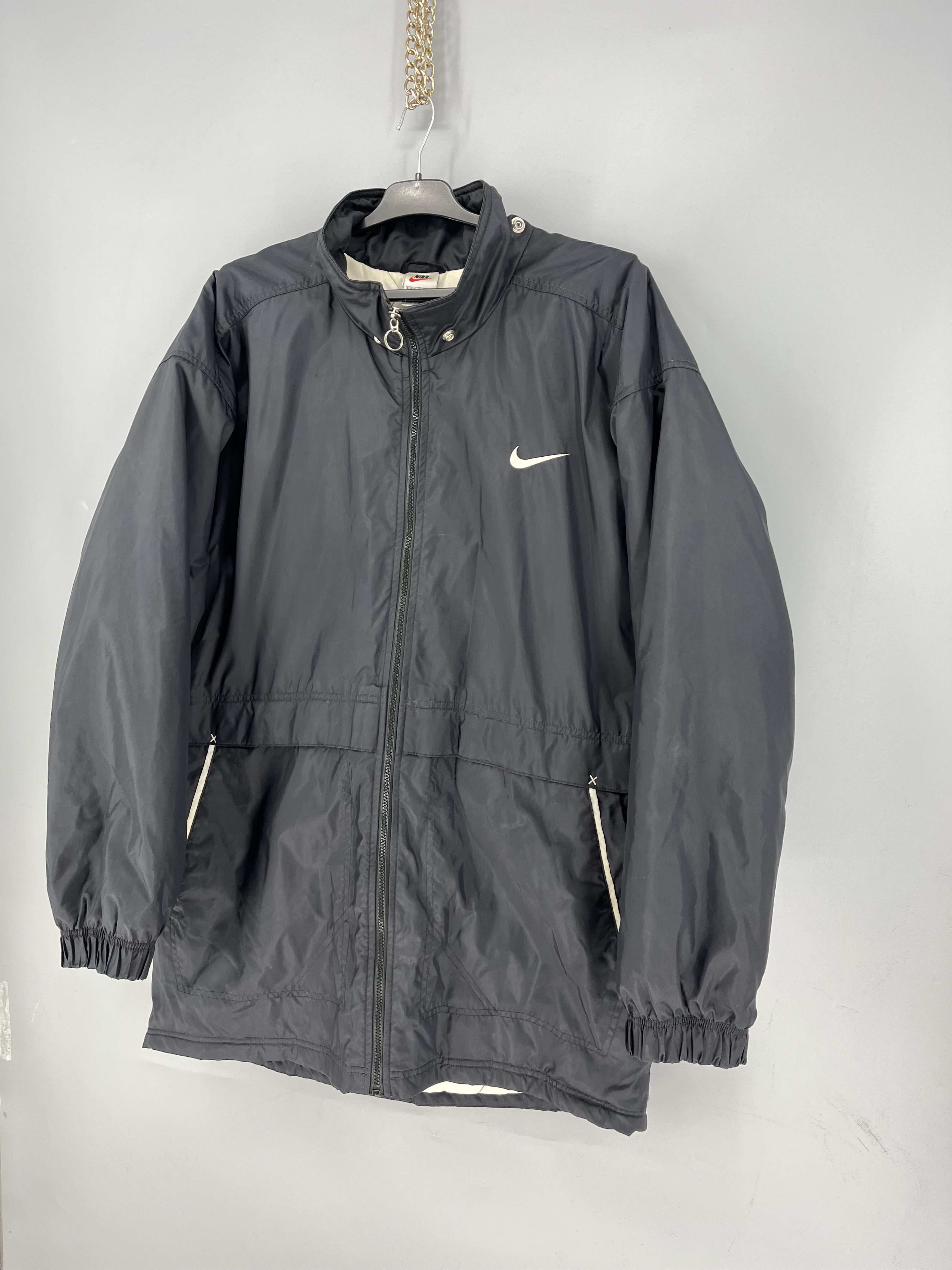 Nike Vintage Nike Zip up Black Jacket Size XL Size US XL / EU 56 / 4 - 3 Thumbnail