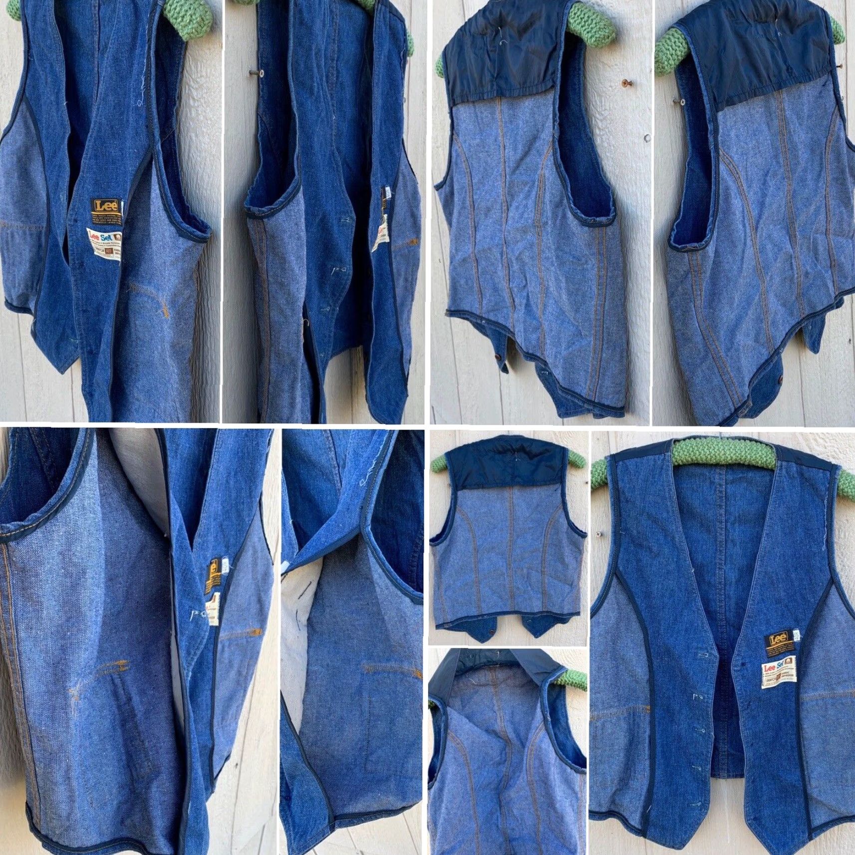 Lee VINTAGE Lee Vest Lee Jeans Denim Lee Set Sanforset 40R Union Made Cowboy Hippy Lee Blue 40R Mens Size US 40 / EU 56 - 7 Thumbnail