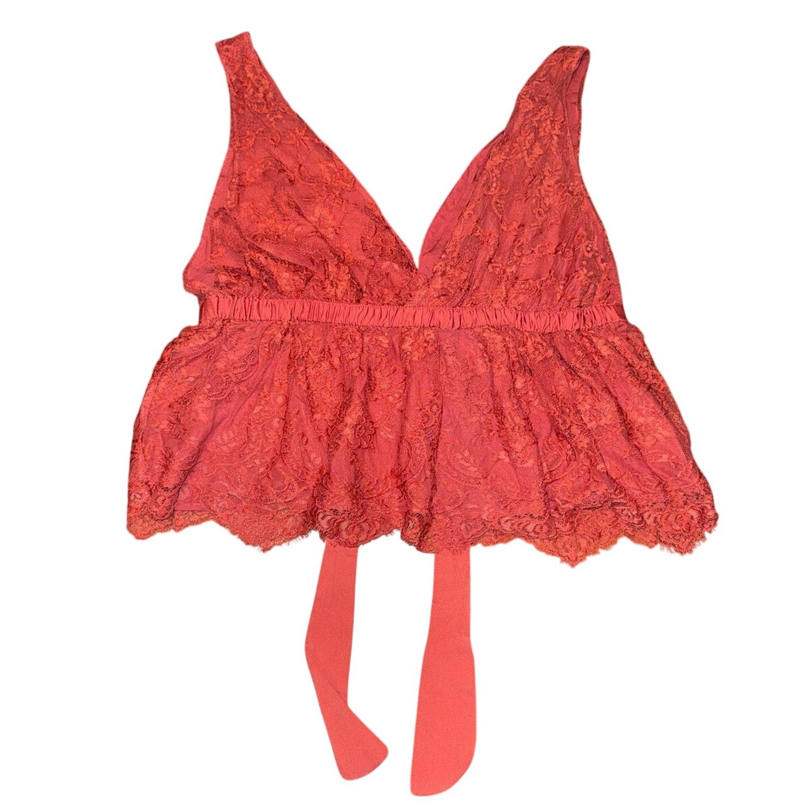 Free People FREE PEOPLE Chante Lace Babydoll Tank Frenchie Kiss Size XL Size XL / US 12-14 / IT 48-50 - 9 Thumbnail