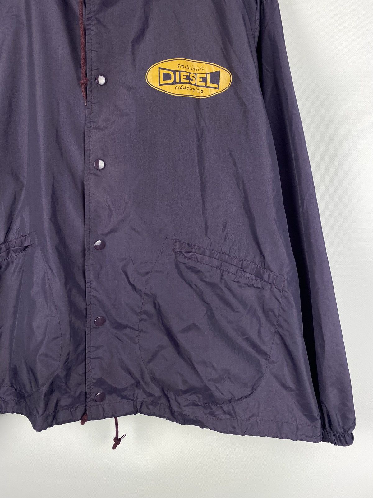 Diesel × Vintage VTG Diesel men’s nylon big logo coach jacket size L Size US L / EU 52-54 / 3 - 18 Thumbnail
