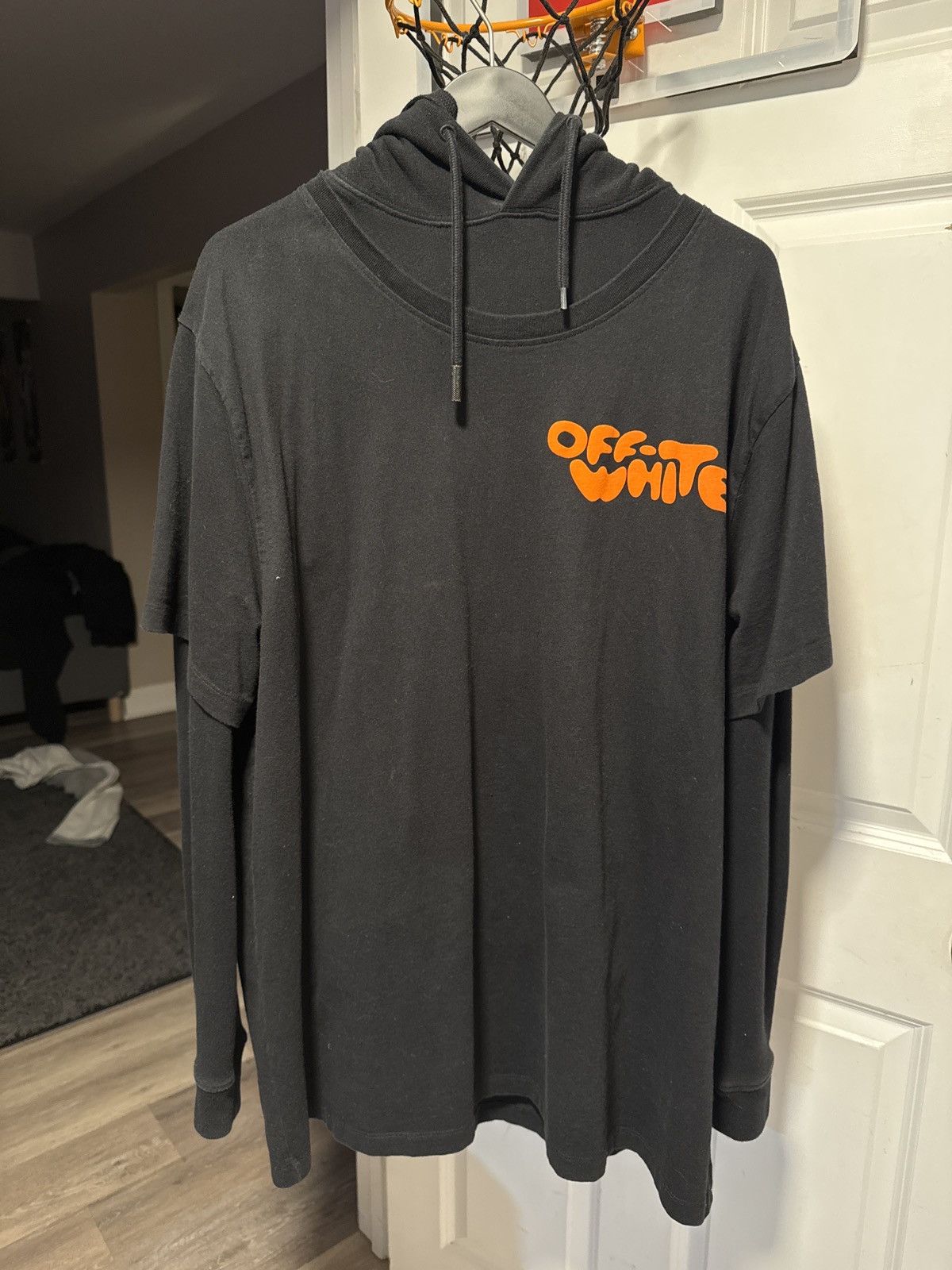 Off-White Off-White Hoodie-Shirt Black Size US L / EU 52-54 / 3 - 1 Thumbnail