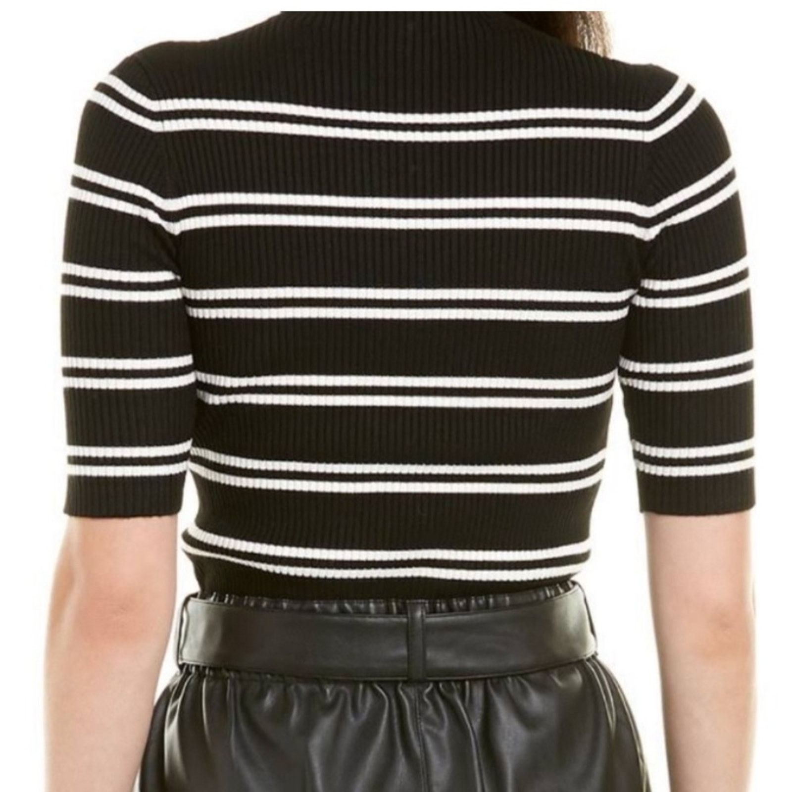 Laundry by Shelli Segal Laundry by Shelli Segel Ribbed Mock Neck Top Size Size S / US 4 / IT 40 - 3 Thumbnail