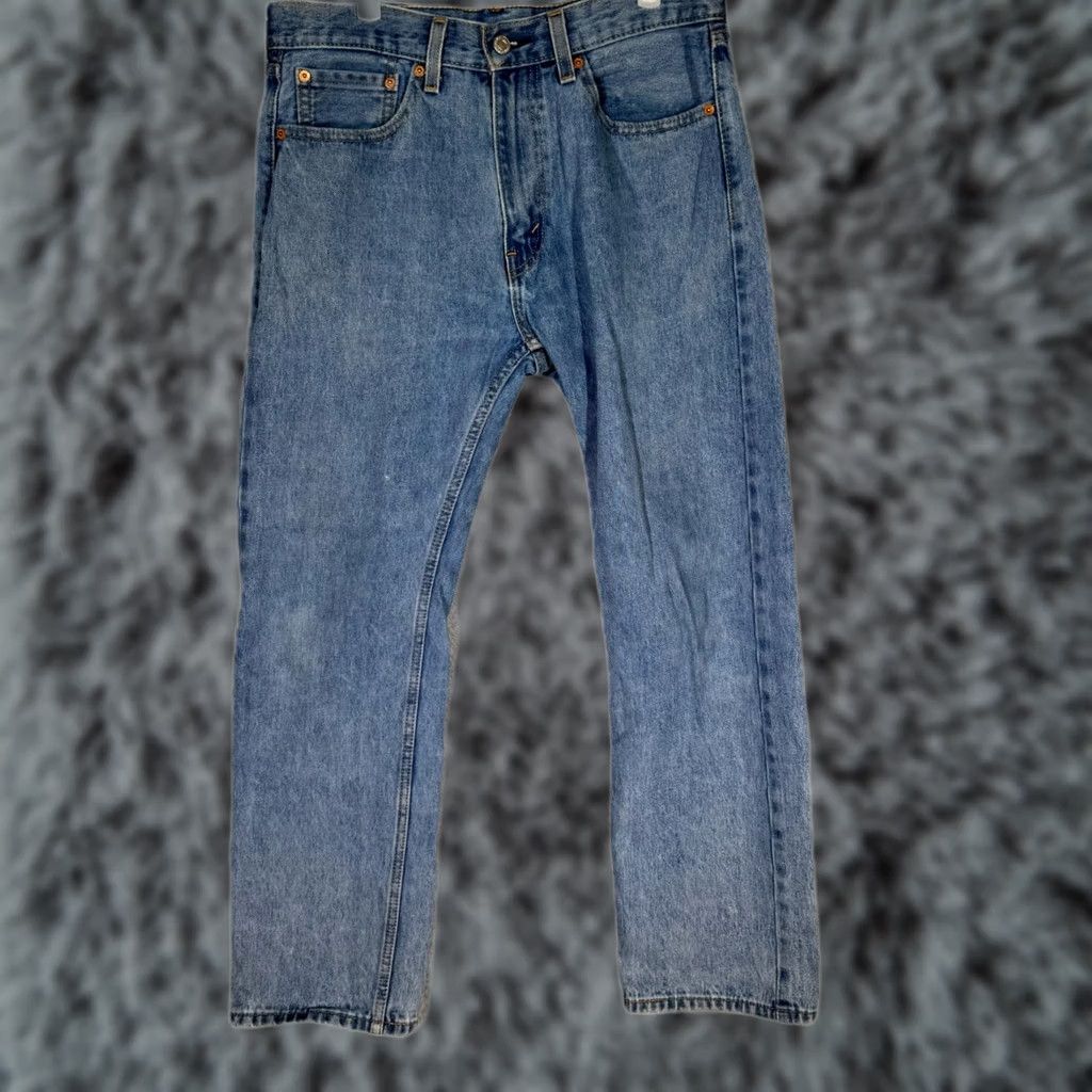 Levi's Levi’s 505 Jeans Men’s 32x30 Blue Denim Stretch Mid Rise Straight Leg Jeans Size US 32 / EU 48 - 1 Thumbnail