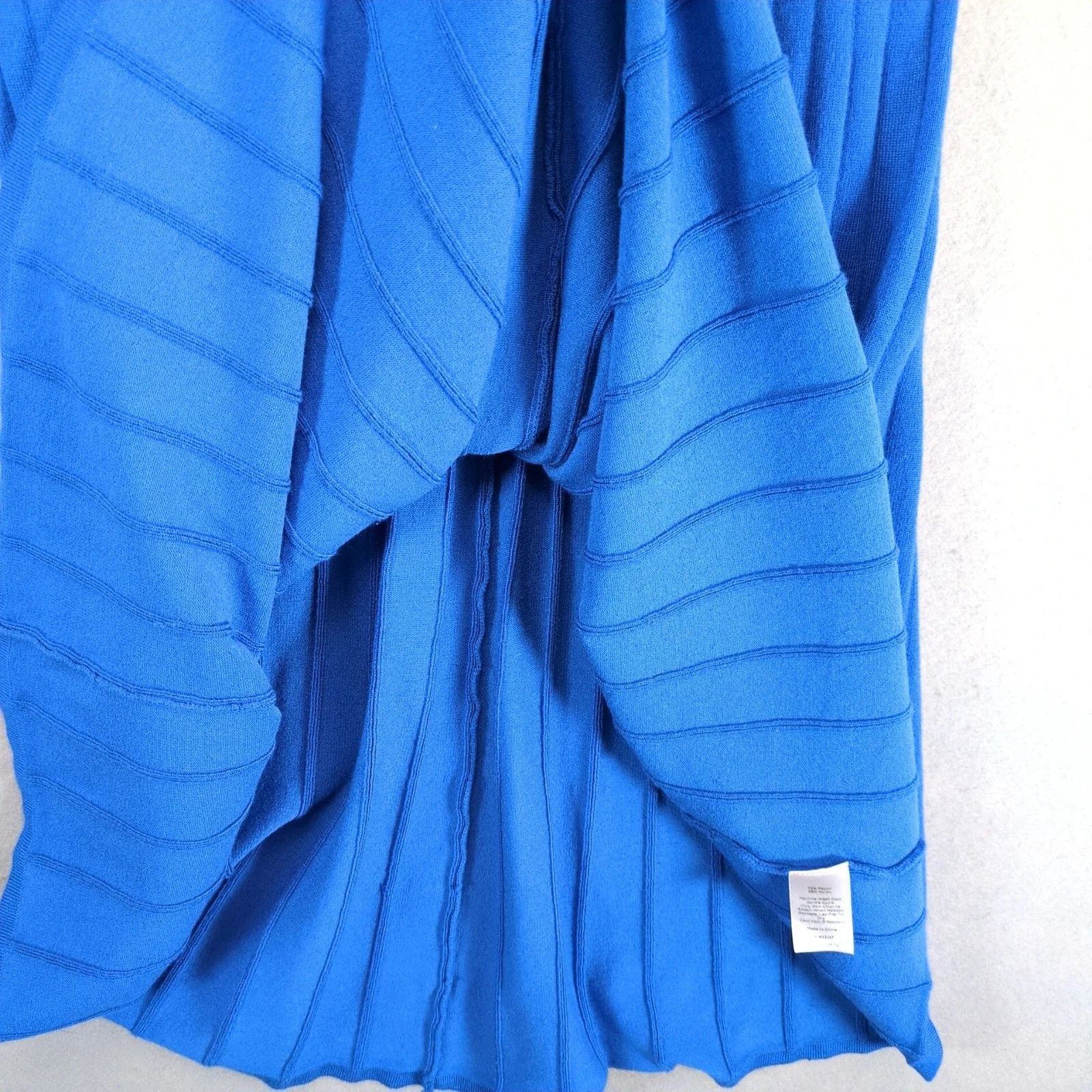 Talbots Talbots Blue Soft Knit Pleated Fit & Flare Sweater Dress S Size S / US 4 / IT 40 - 9 Thumbnail