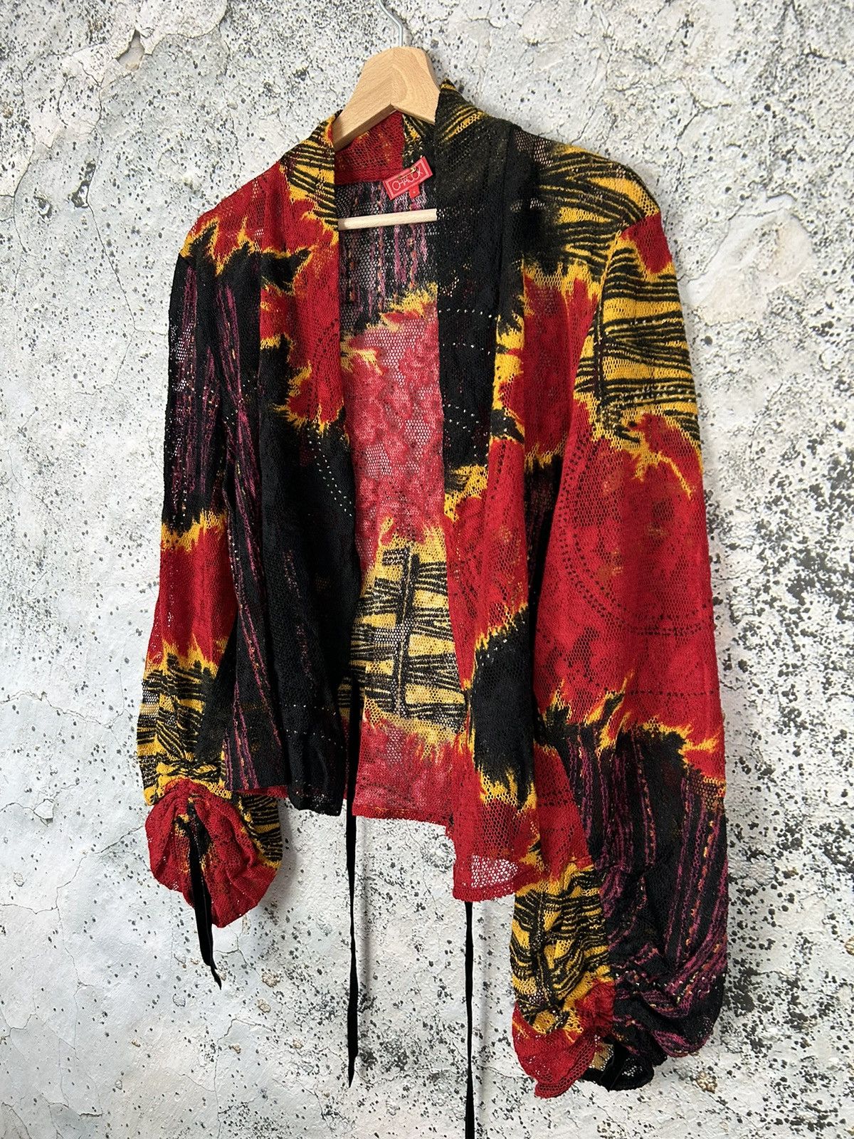 Other Vintage 90s Archival Avant-garde Knit Sweater Wool France Size L / US 10 / IT 46 - 2 Thumbnail
