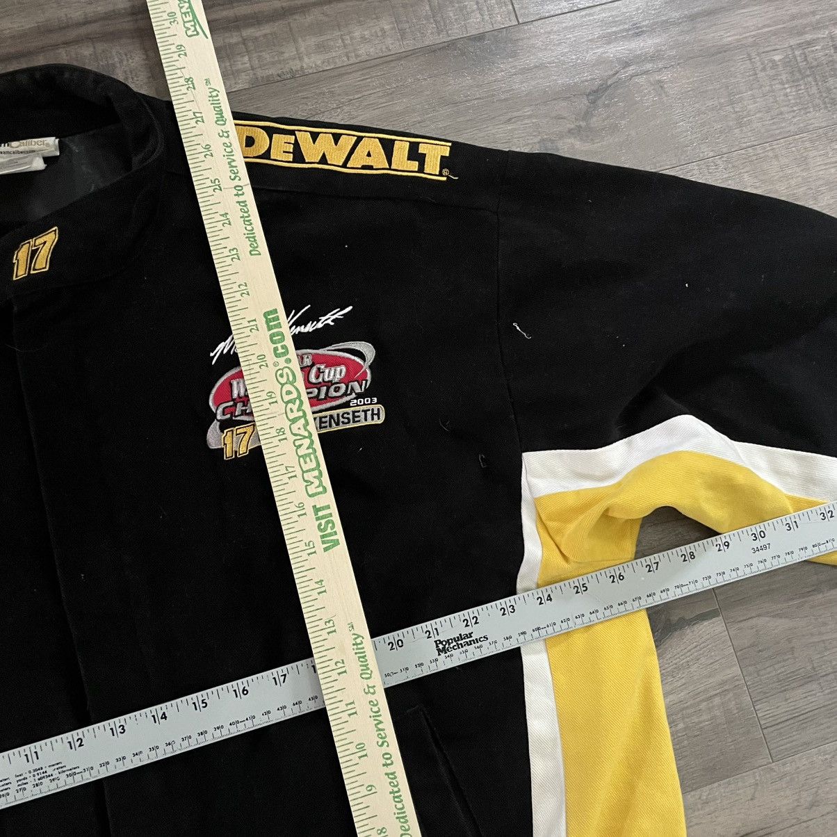 NASCAR 2003 NASCAR Champion DeWalt Racing Black Yellow Jacket Size US XL / EU 56 / 4 - 4 Thumbnail