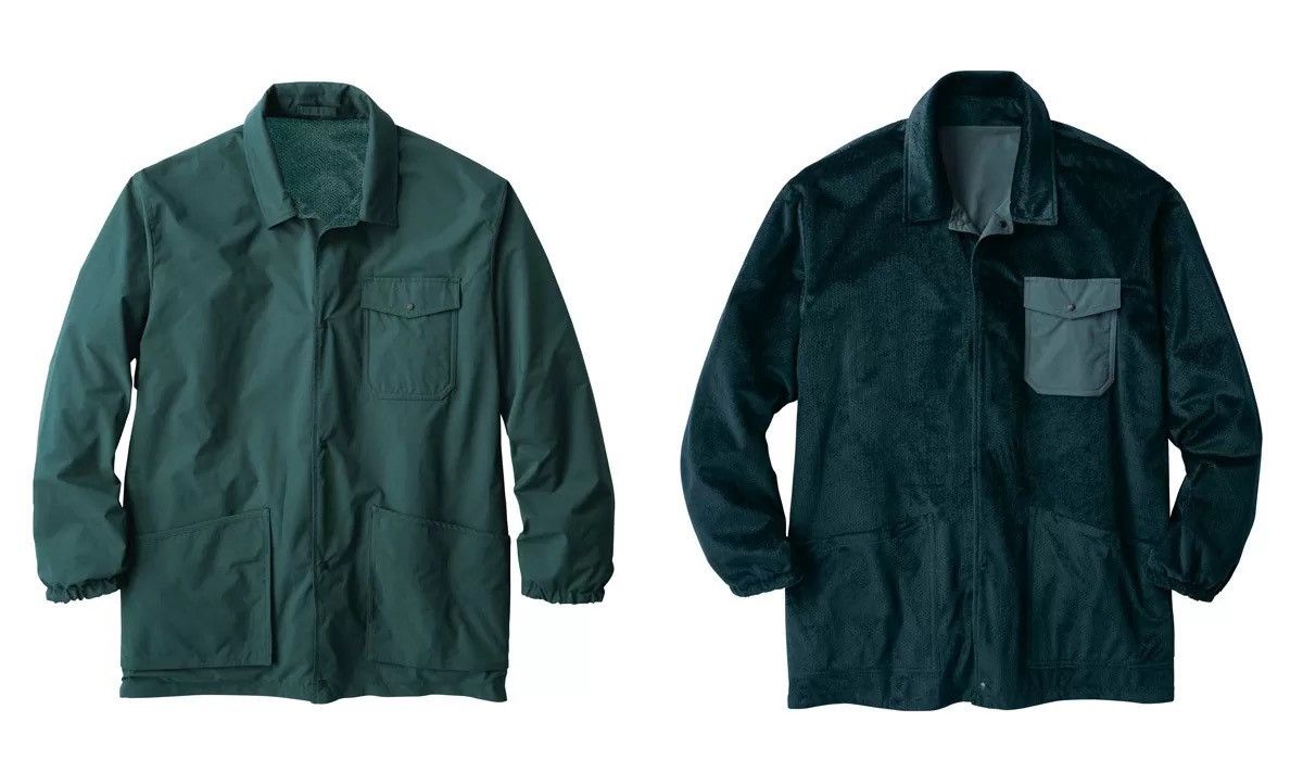 Beams Plus Fuwatech Reversible Shirt Jacket Blue Green Size US L / EU 52-54 / 3 - 19 Thumbnail