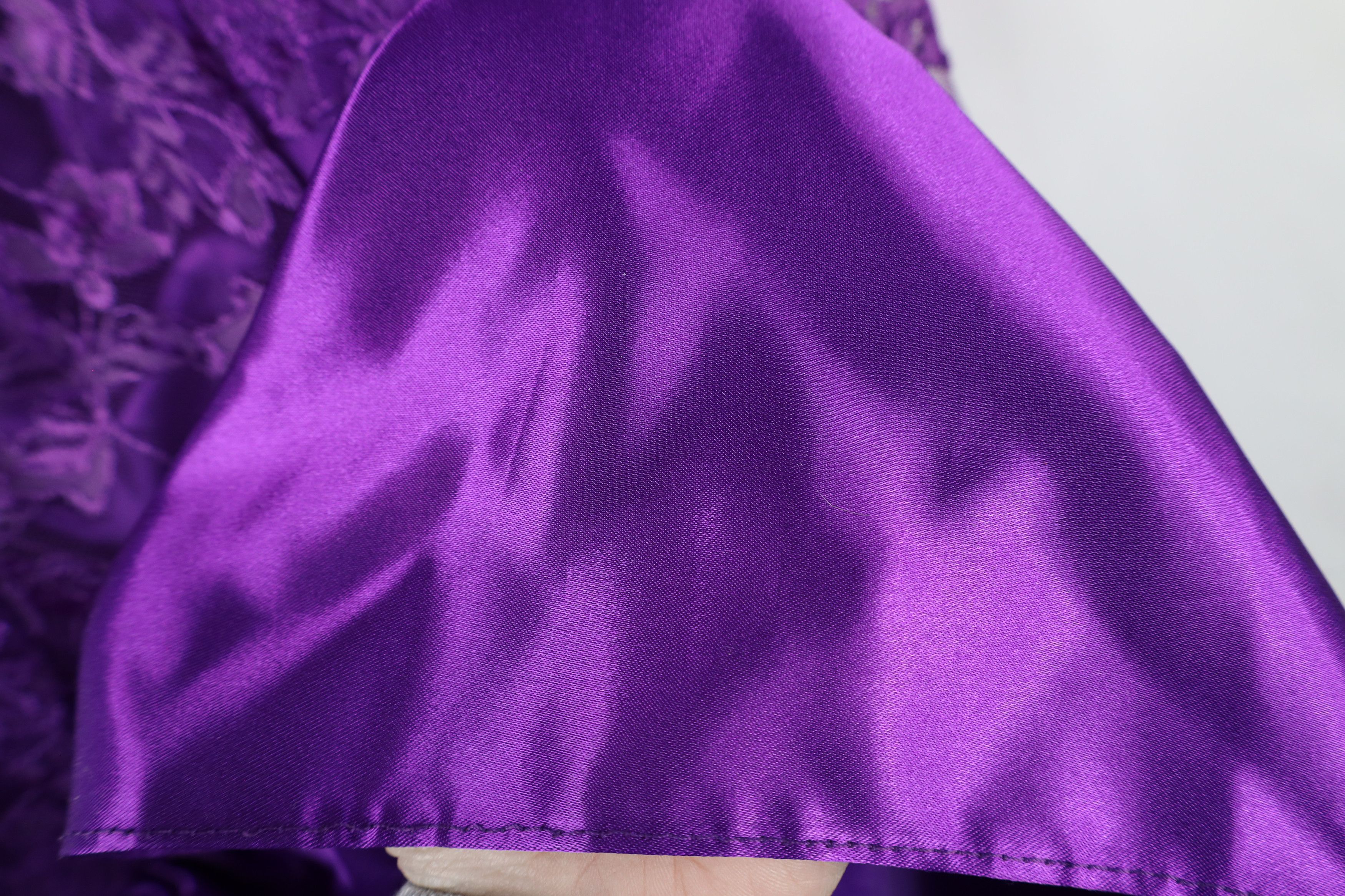 Vintage Vintage 80s 90s Jordan Fashions Puff Sleeve Bow Prom Dress Size S / US 4 / IT 40 - 6 Thumbnail