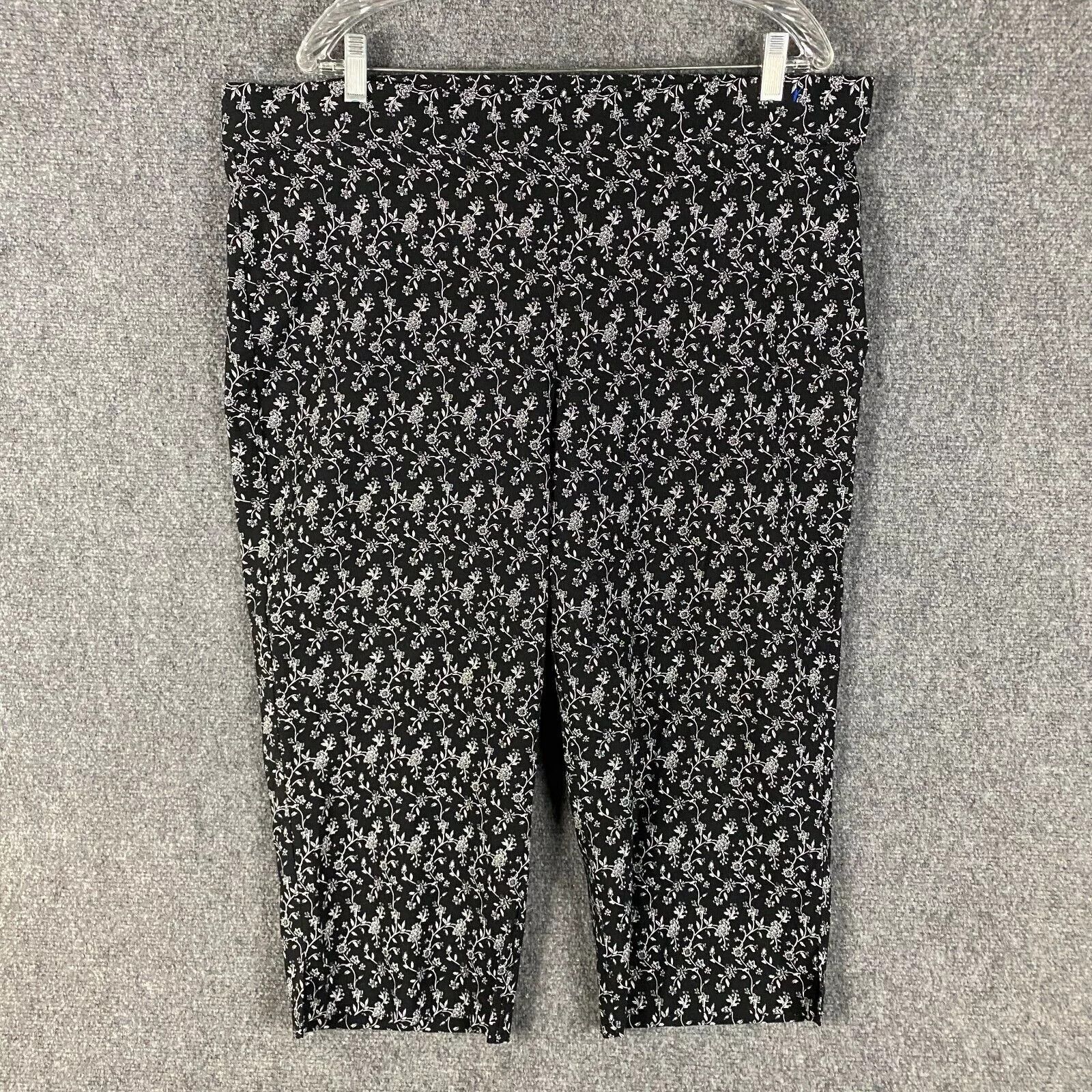 Avenue Avenue Capri Pants Women's 20 Pull On Stretch Viscose Blend Size 42" / US 20 - 1 Thumbnail